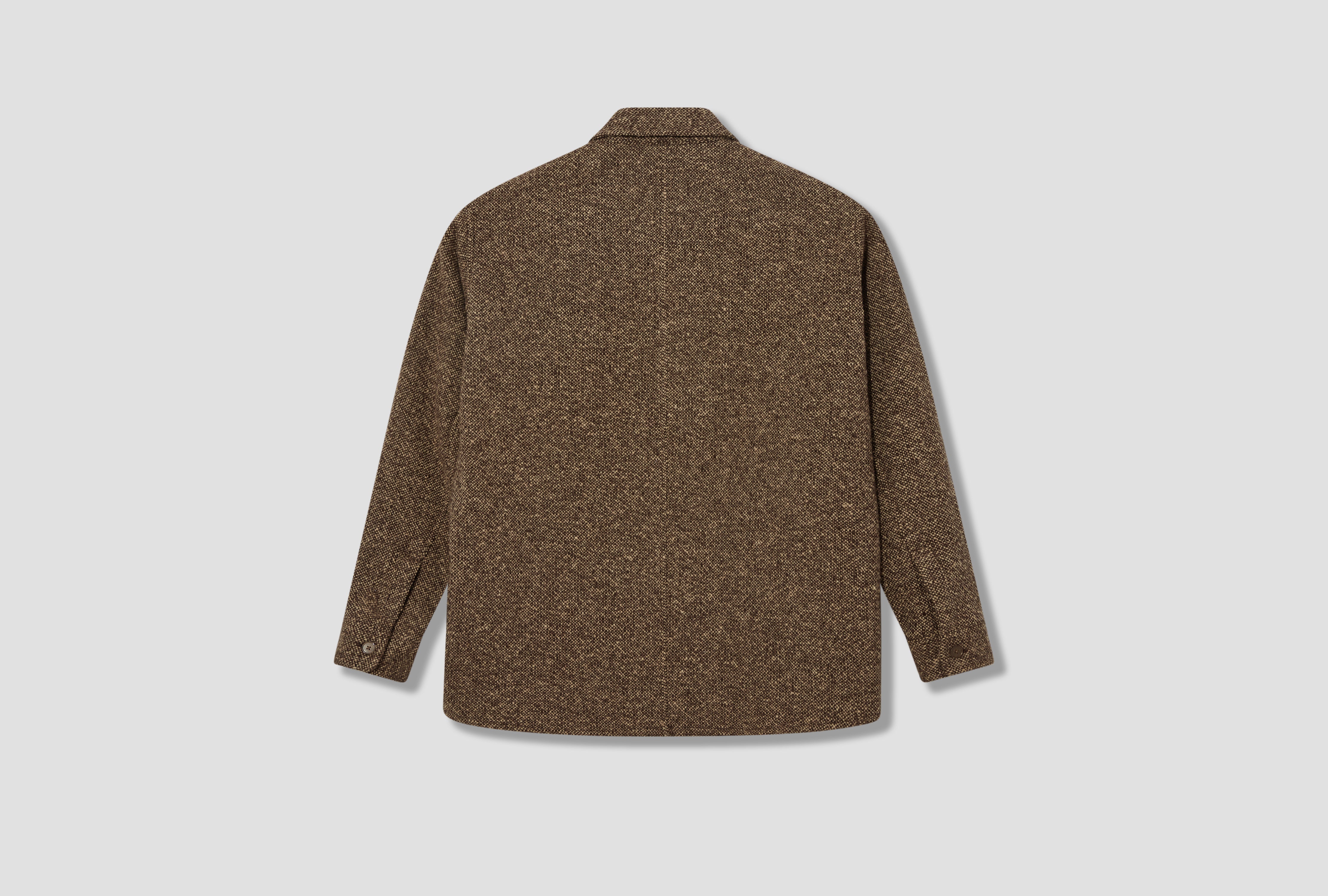 HOMESPUN TWEED SHIRT BLOUSON A25AB02HT Brown