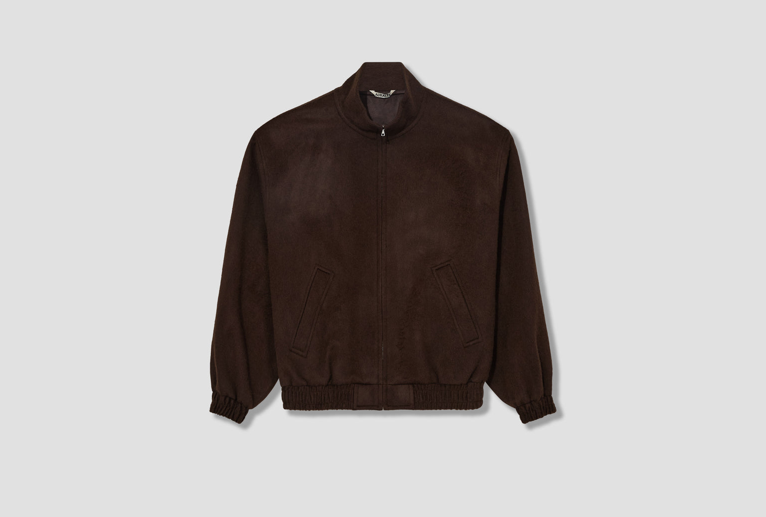 BABY CAMEL FLANNEL ZIP BLOUSON A25AB03BF Dark brown