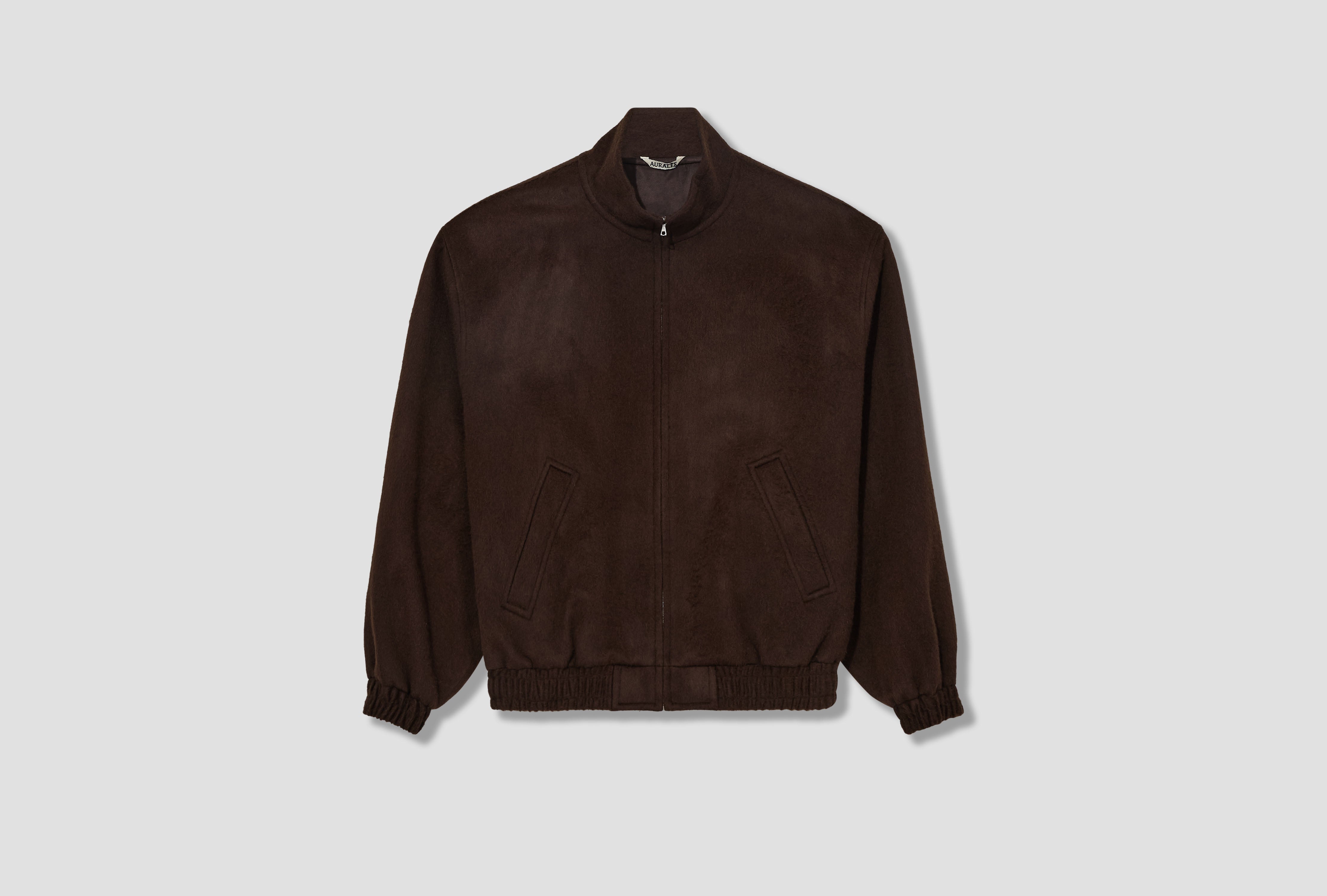 BABY CAMEL FLANNEL ZIP BLOUSON A25AB03BF Dark brown