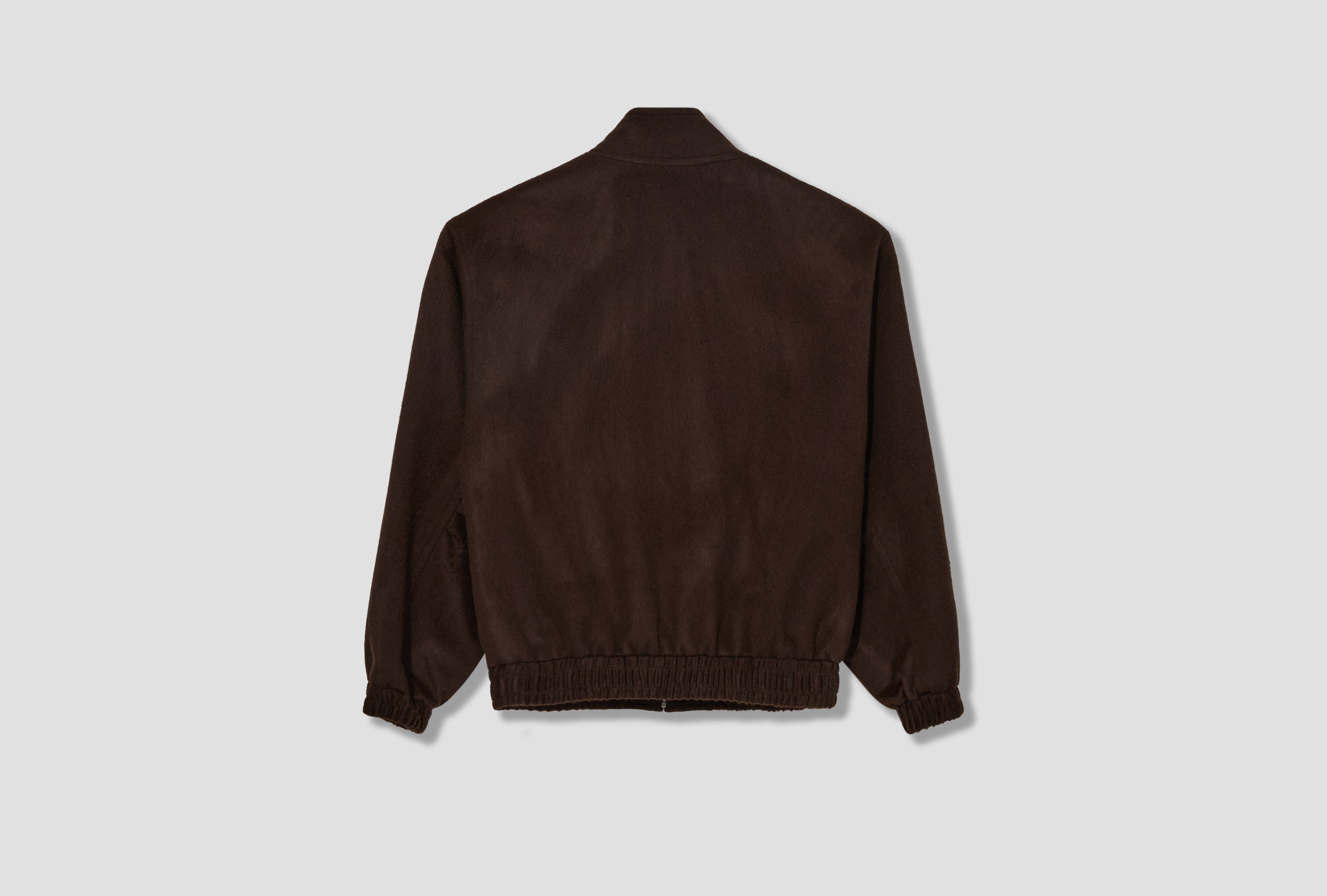 BABY CAMEL FLANNEL ZIP BLOUSON A25AB03BF Dark brown