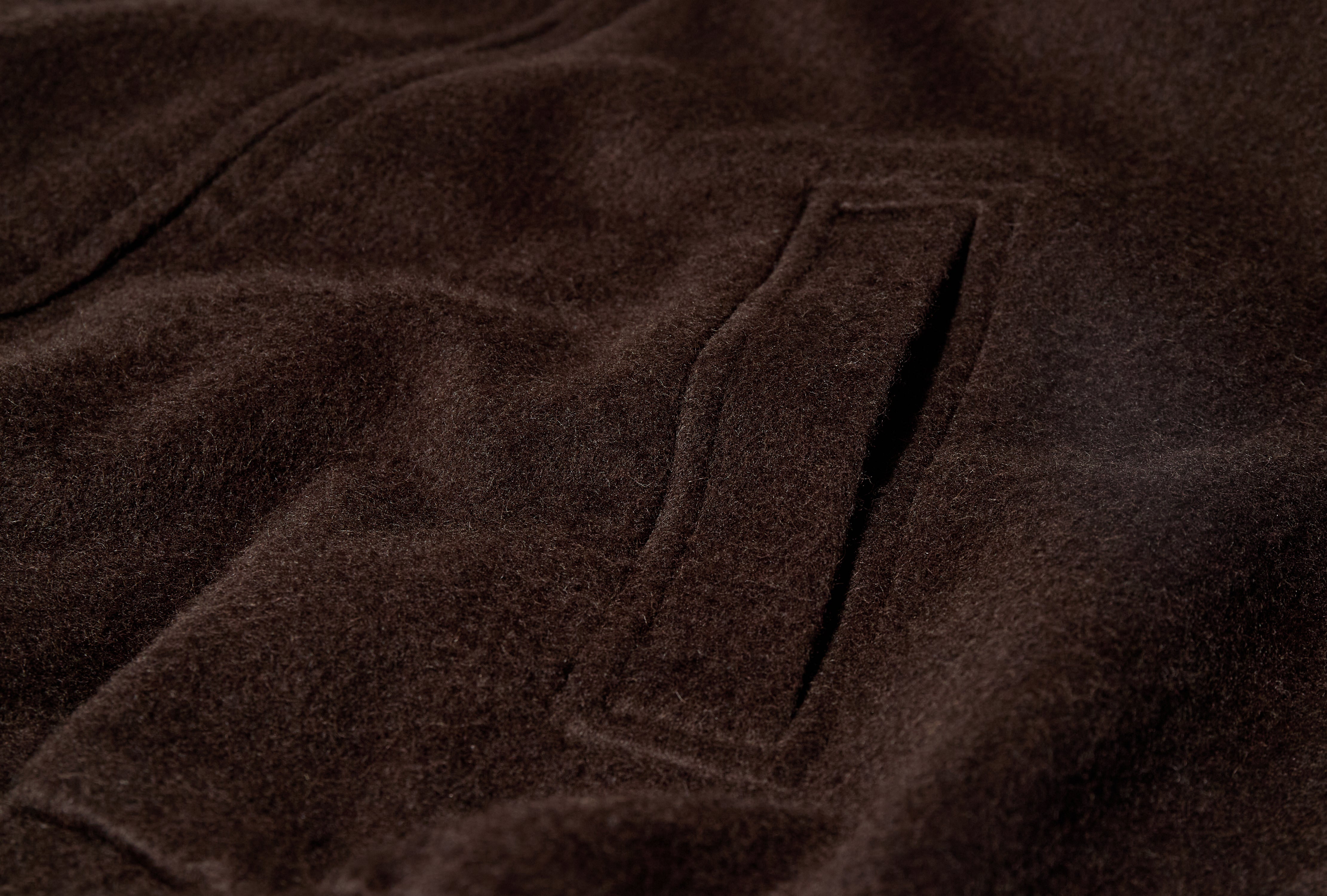 BABY CAMEL FLANNEL ZIP BLOUSON A25AB03BF Dark brown