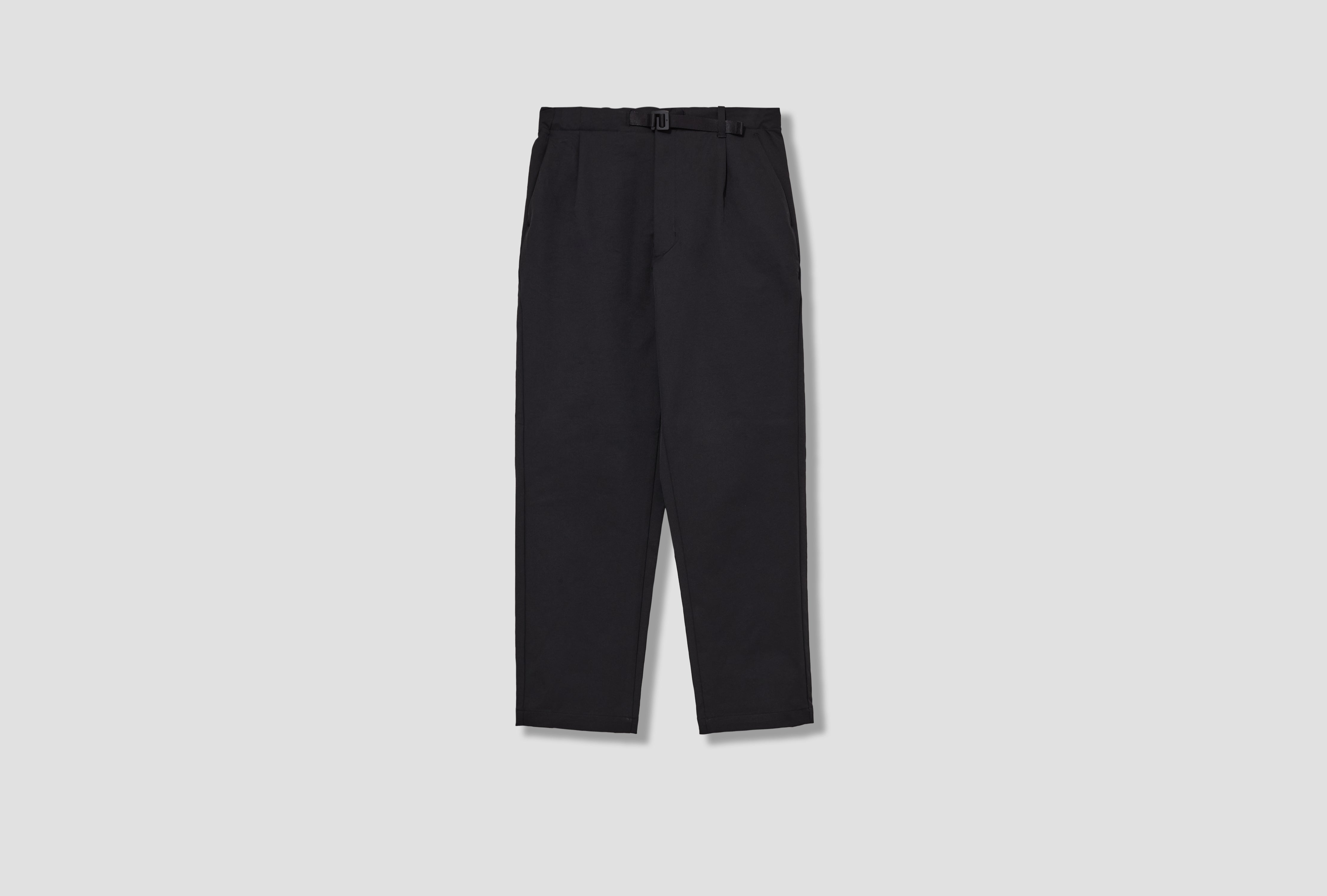 ONE TUCK TAPERED STRETCH PANTS GL75177 Black