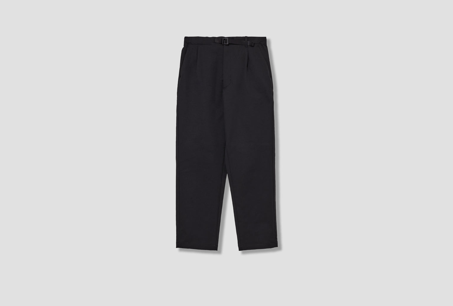 ONE TUCK TAPERED STRETCH PANTS GL75177 Black