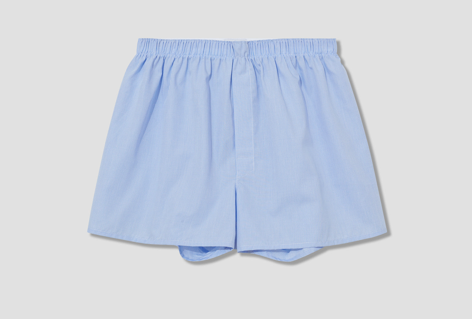 CLASSIC BOXER SHORT - LIGHT BLUE MICRO GINGHAM MBOX4700