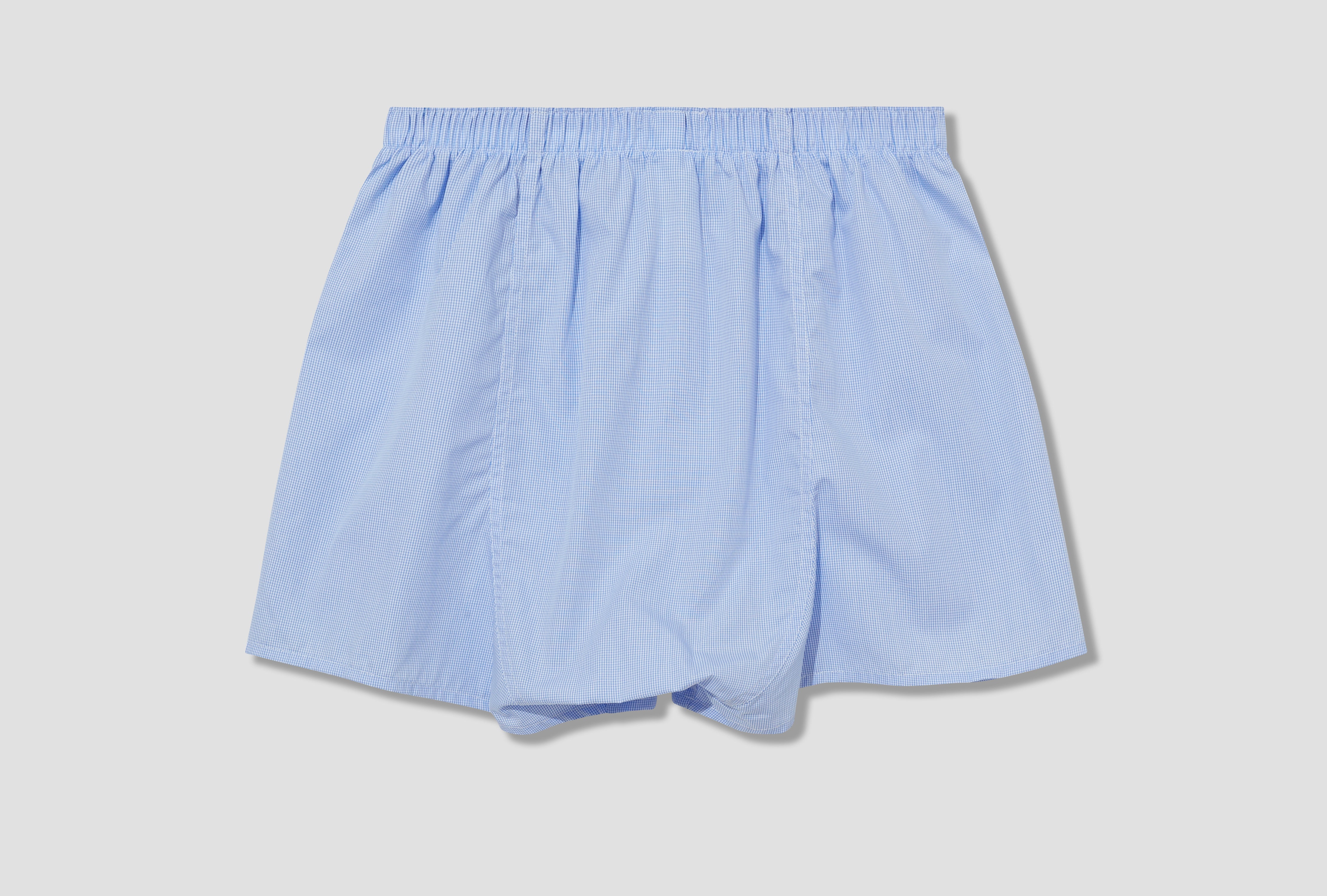 CLASSIC BOXER SHORT - LIGHT BLUE MICRO GINGHAM MBOX4700