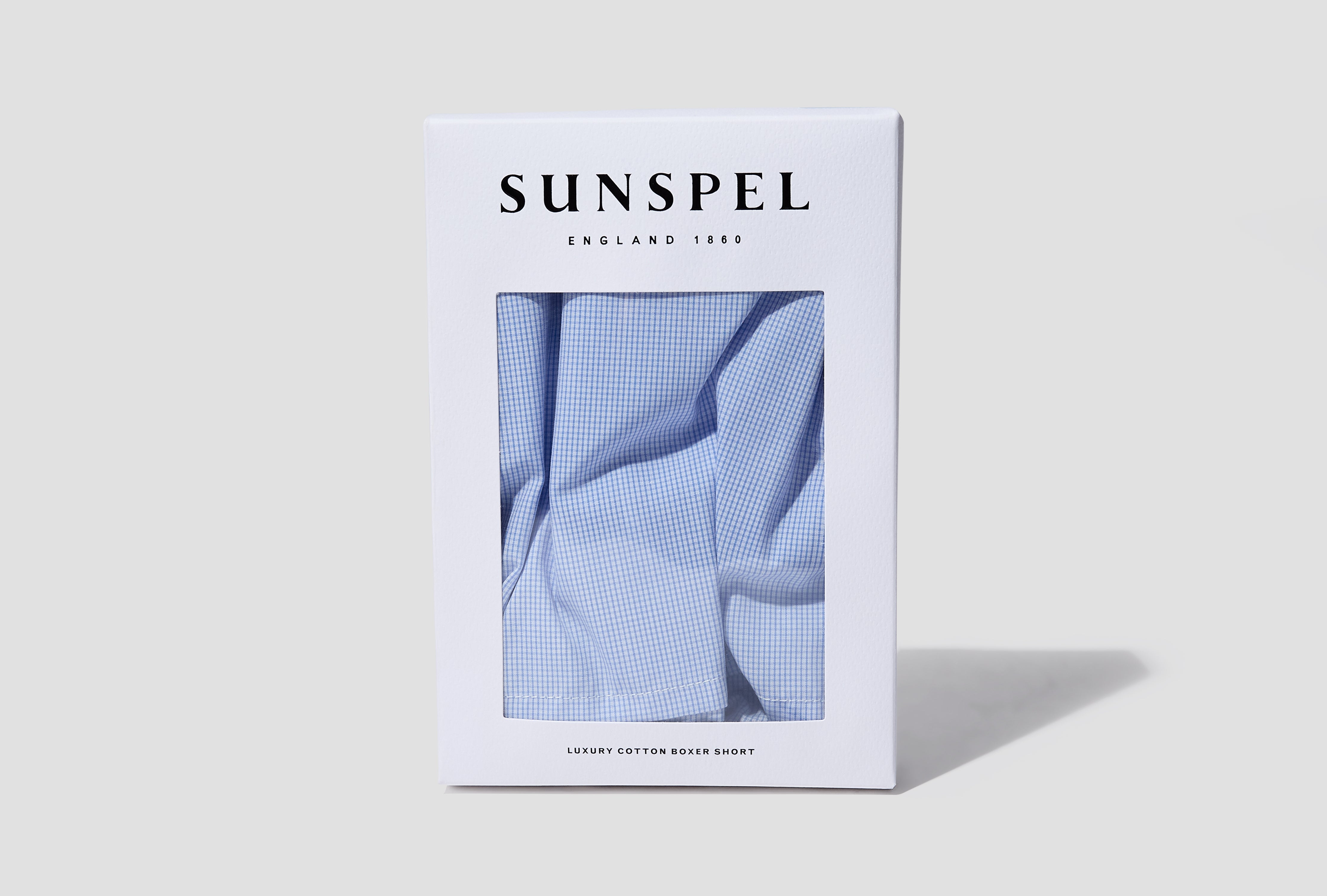 CLASSIC BOXER SHORT - LIGHT BLUE MICRO GINGHAM MBOX4700