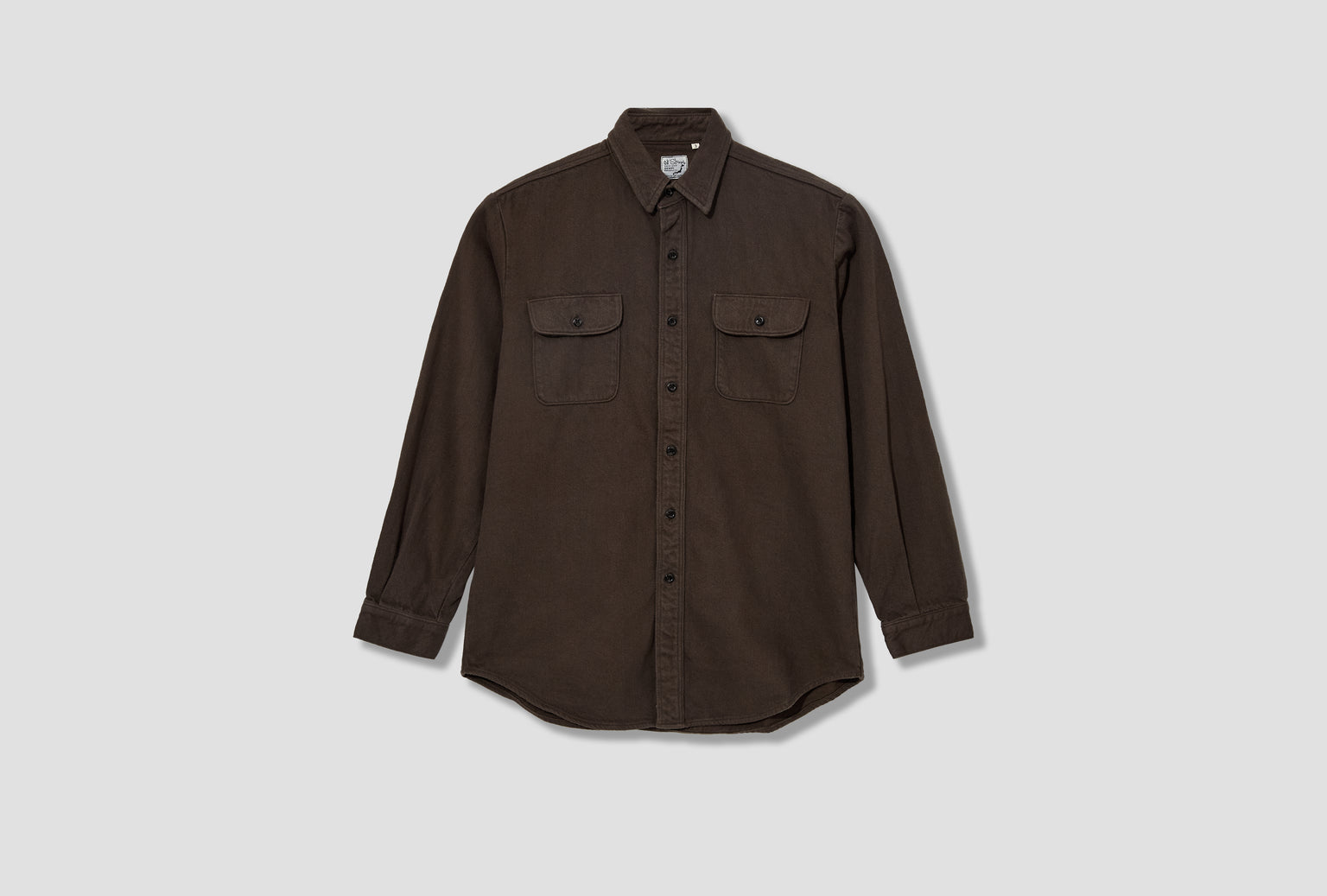 ORGANIC COTTON RELAX FIT FLANNEL SHIRT - ORGANIC FLANNEL 01-V8072-52 Brown