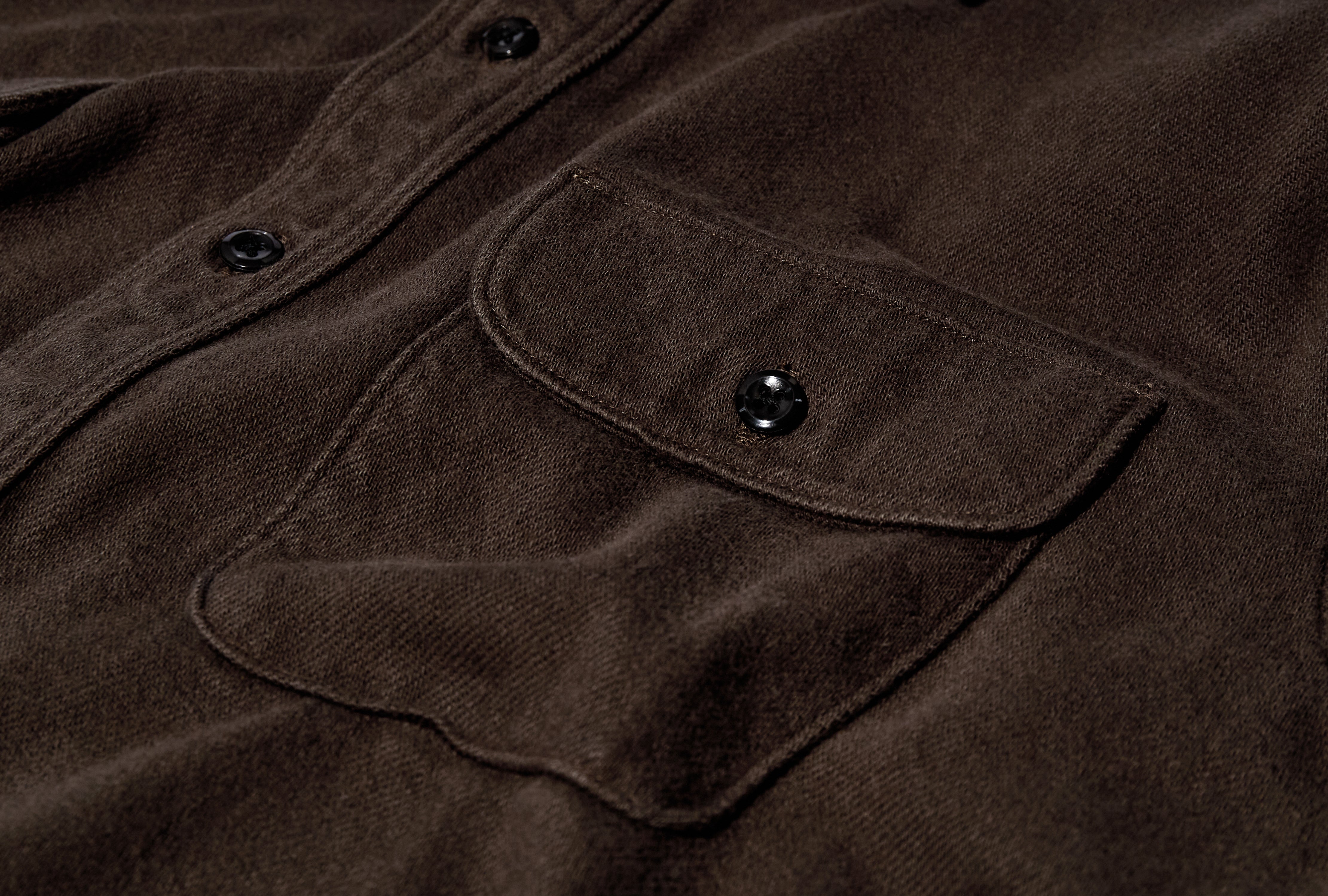 ORGANIC COTTON RELAX FIT FLANNEL SHIRT - ORGANIC FLANNEL 01-V8072-52 Brown