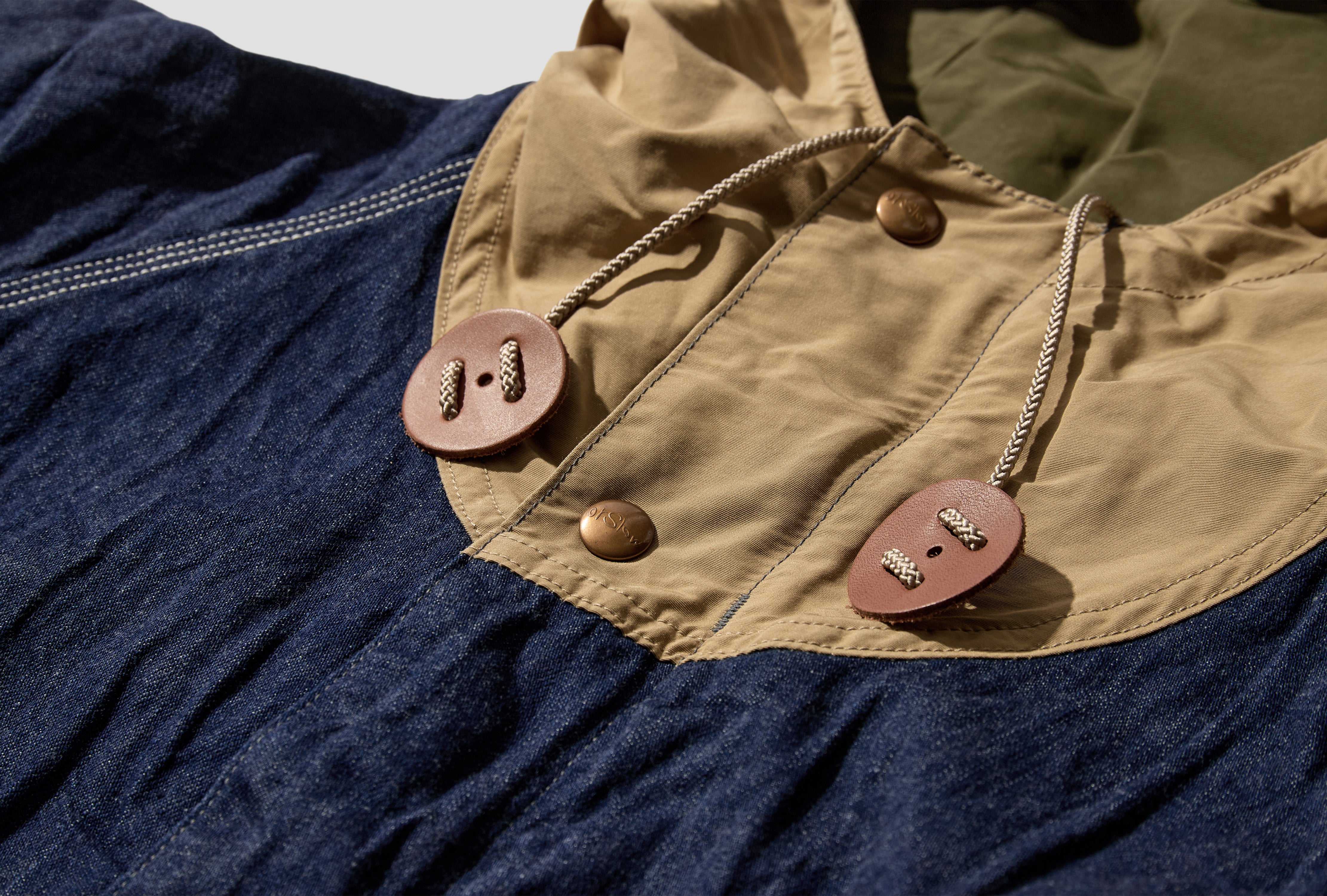 60/40 CLOTH HOODED COVERALL - 9OZ JAPANESE DENIM / ONE WASH 01-6143-81 Blue