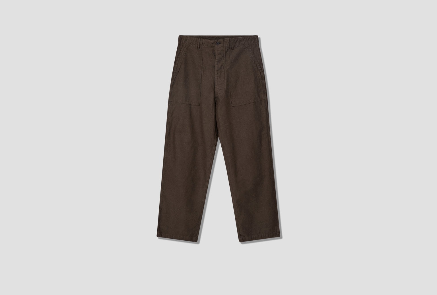 RELAX FIT COTTON LINEN MOLESKIN FATIGUE PANTS - MOLESKIN 01-5104-60 Charcoal