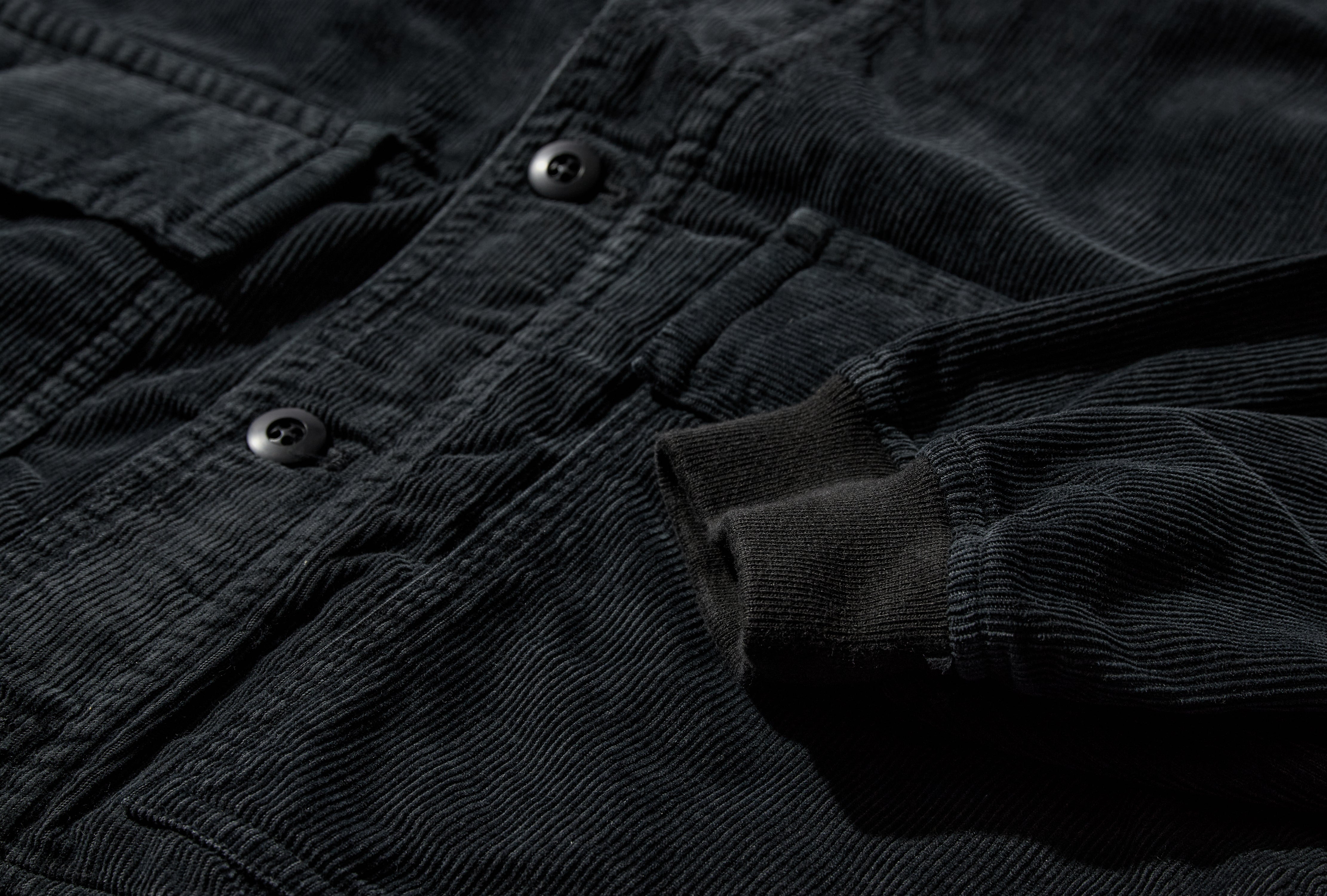 OVERDYE CORD BUTTON JACKET CES28JK16 Charcoal