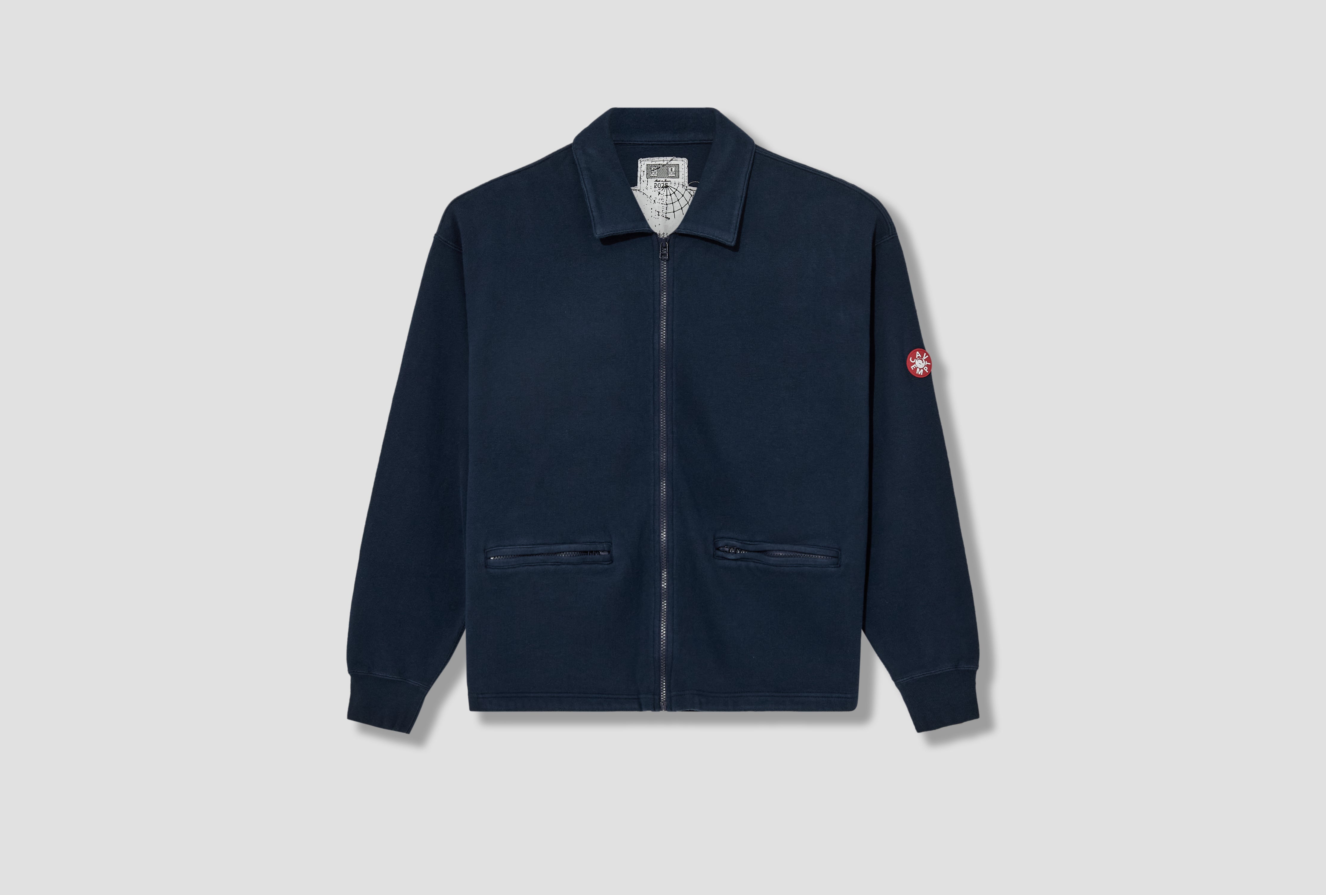 DBL KNIT COLLARED ZIP UP CES28CS15 Navy