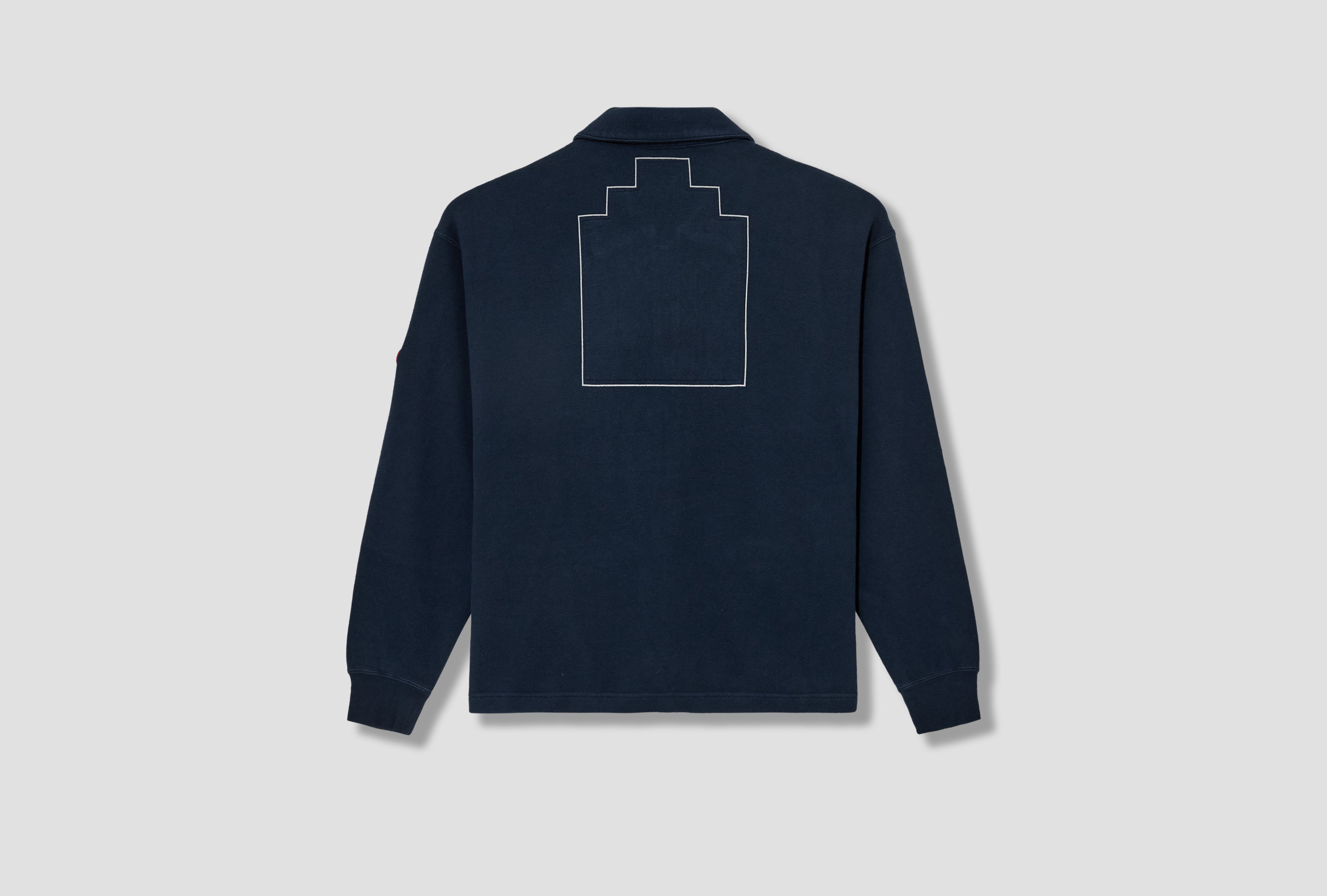 DBL KNIT COLLARED ZIP UP CES28CS15 Navy