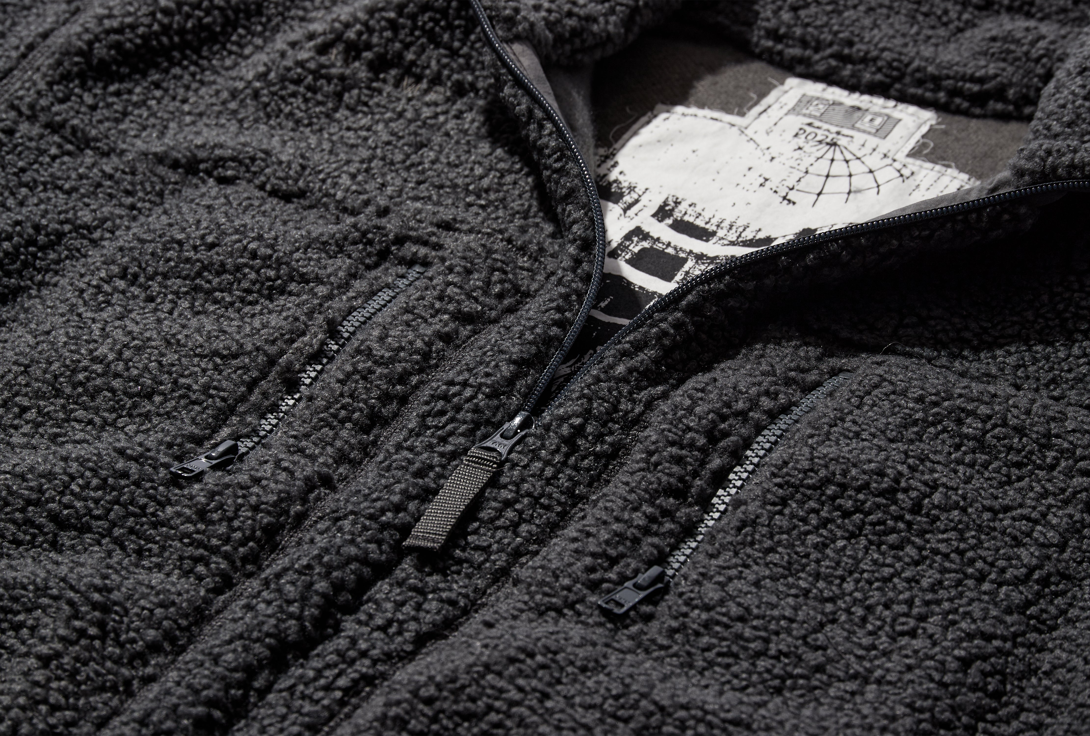 STAND COLLAR BOA ZIP UP CES28CS26 Grey