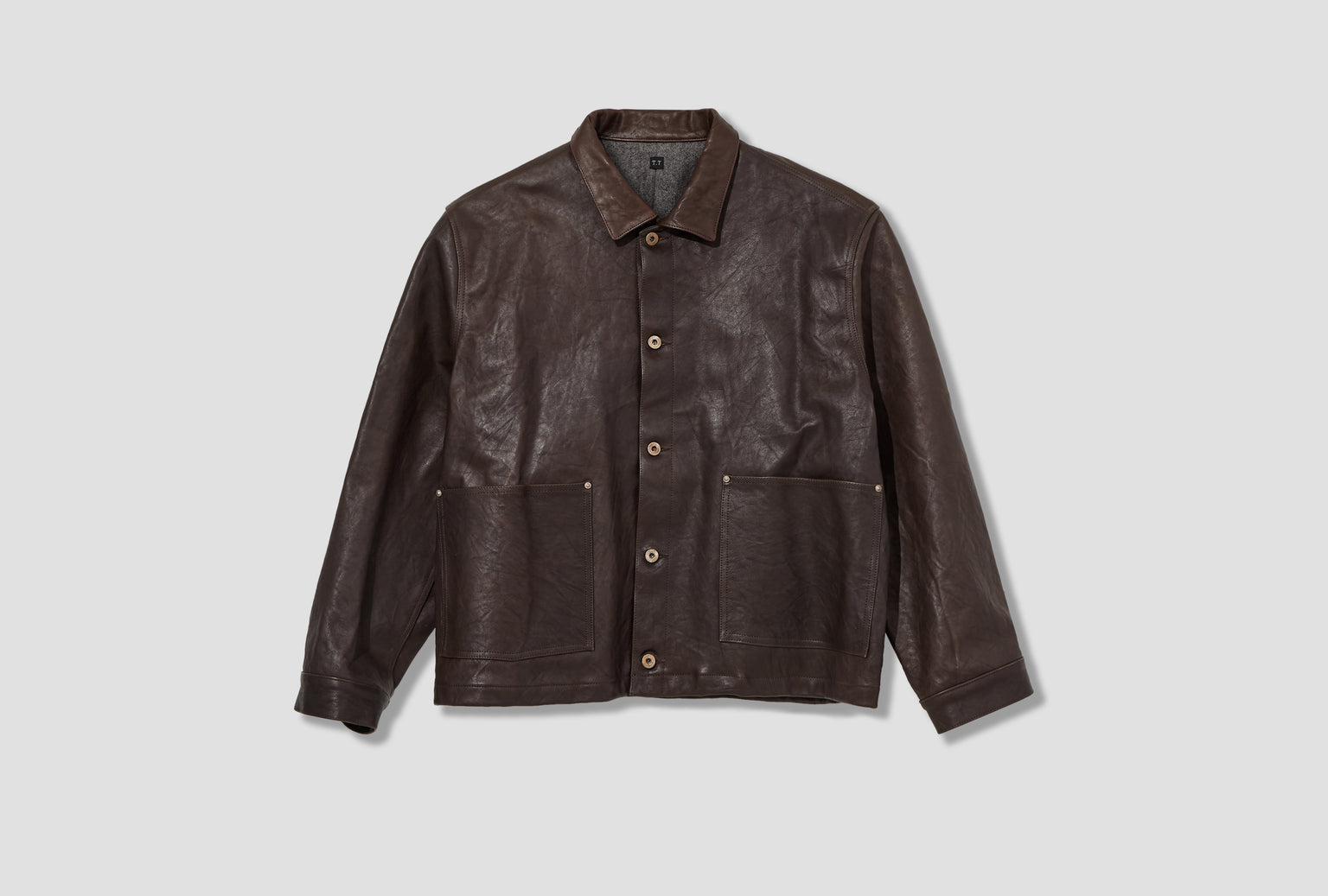 LOT.804 LEATHER JACKET C.1930'S - MUD DYED BROWN TTAW25804