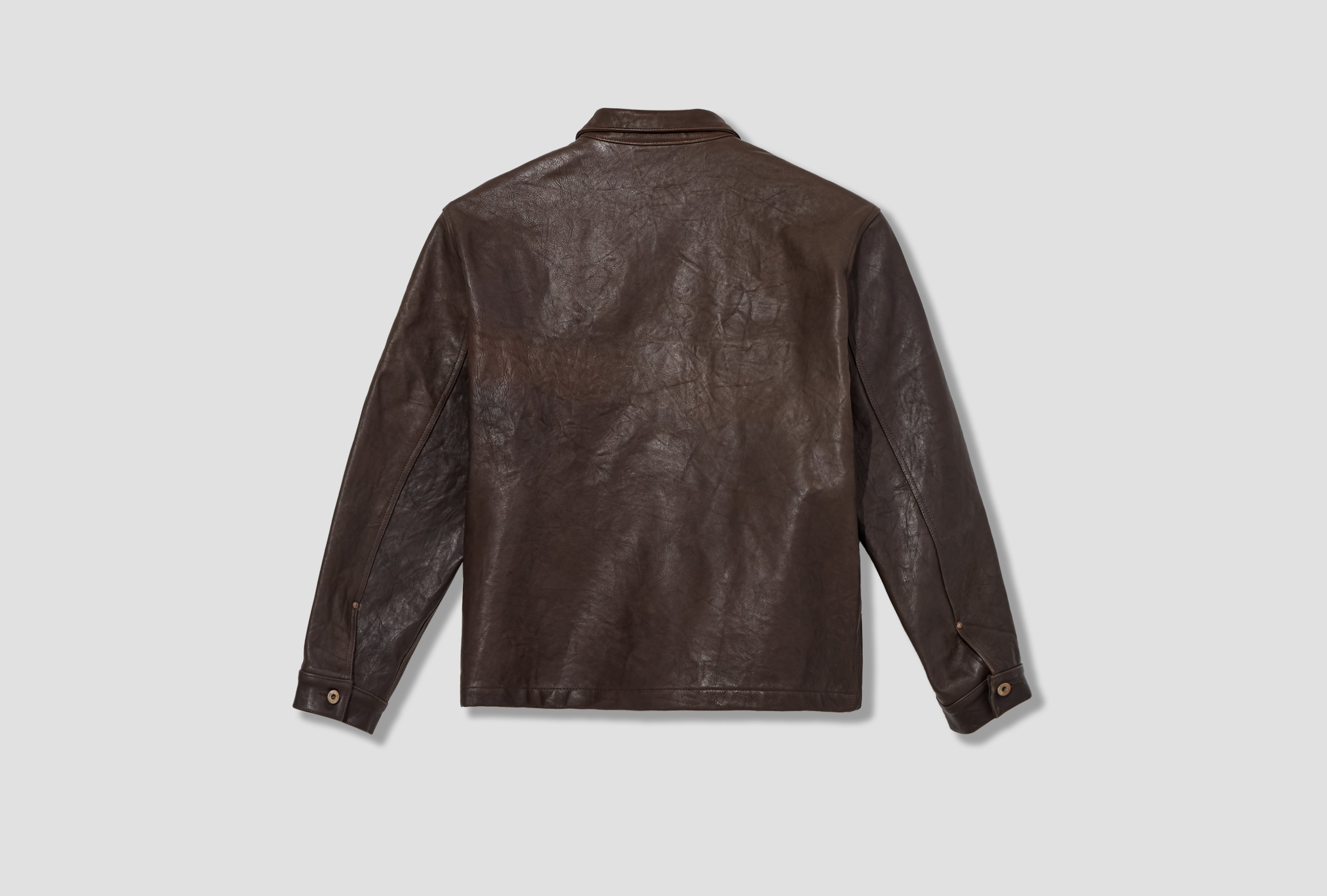 LOT.804 LEATHER JACKET C.1930'S - MUD DYED BROWN TTAW25804