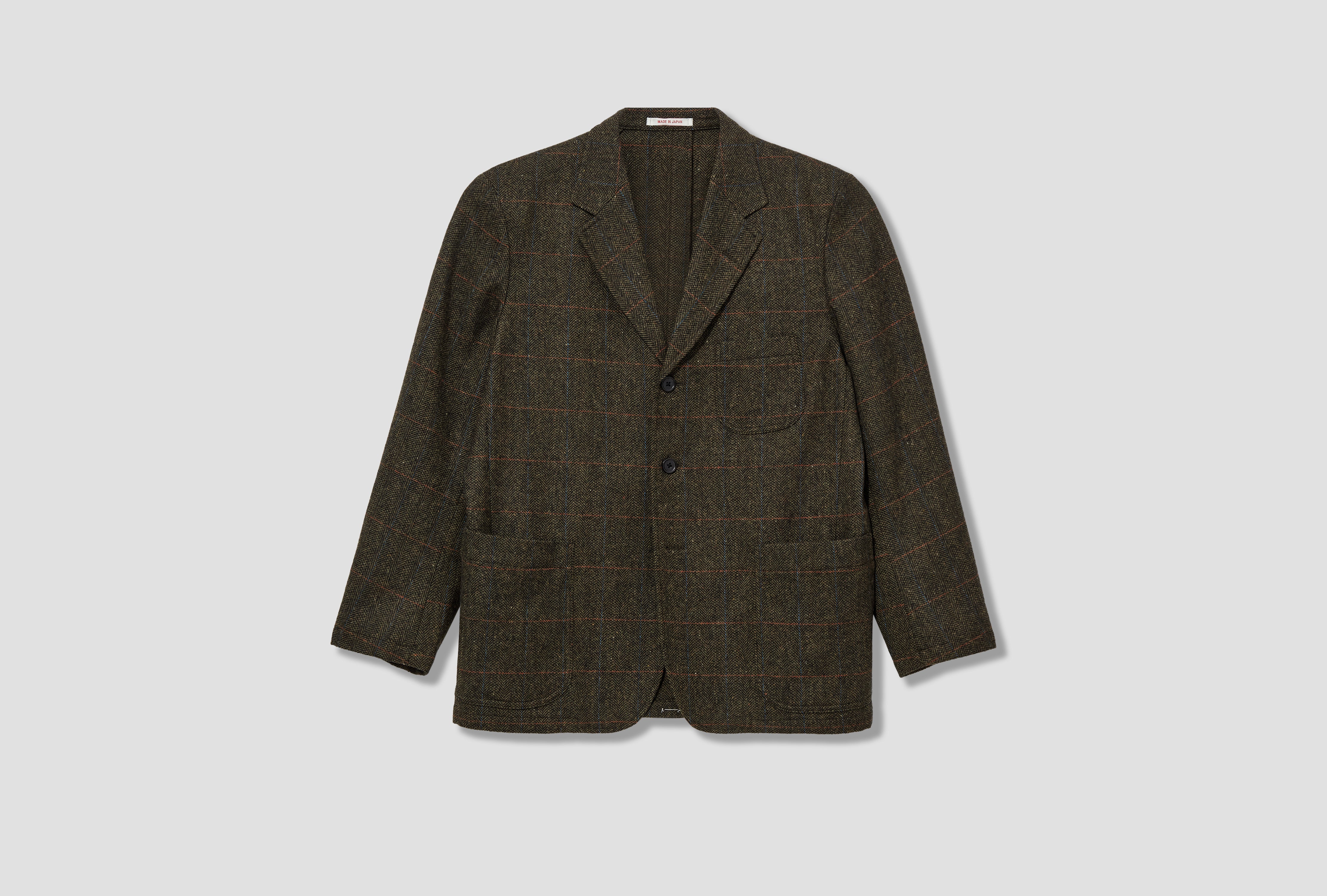 3B SACK JACKET - LAMBS TWEED JK OA GW 0051 Olive