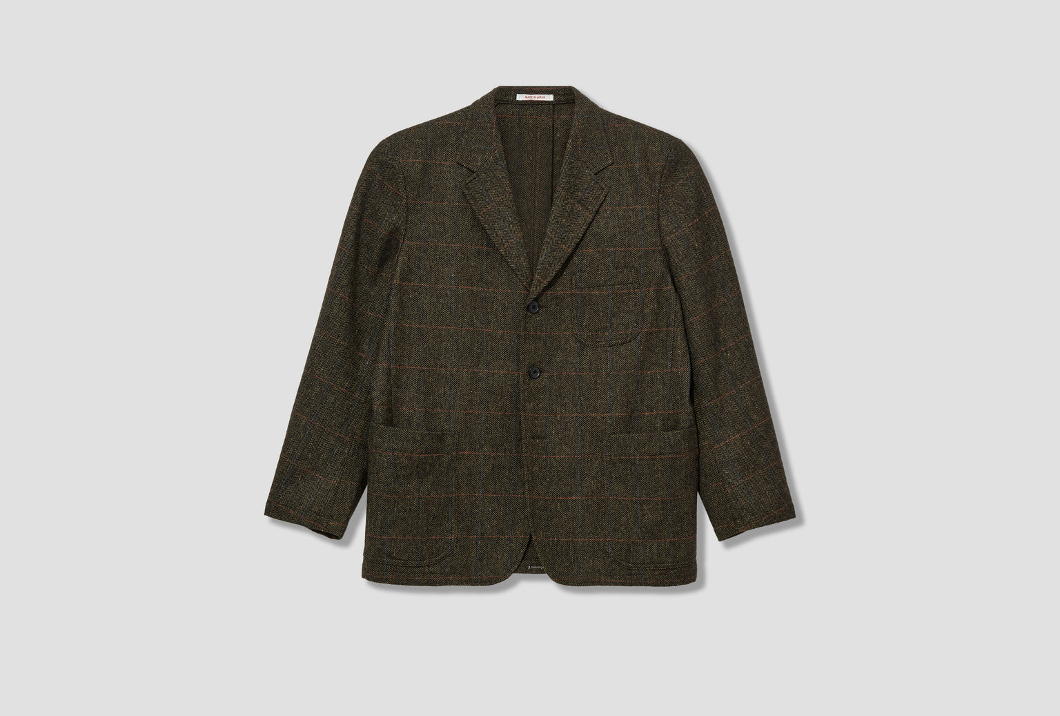 3B SACK JACKET - LAMBS TWEED JK OA GW 0051 Olive