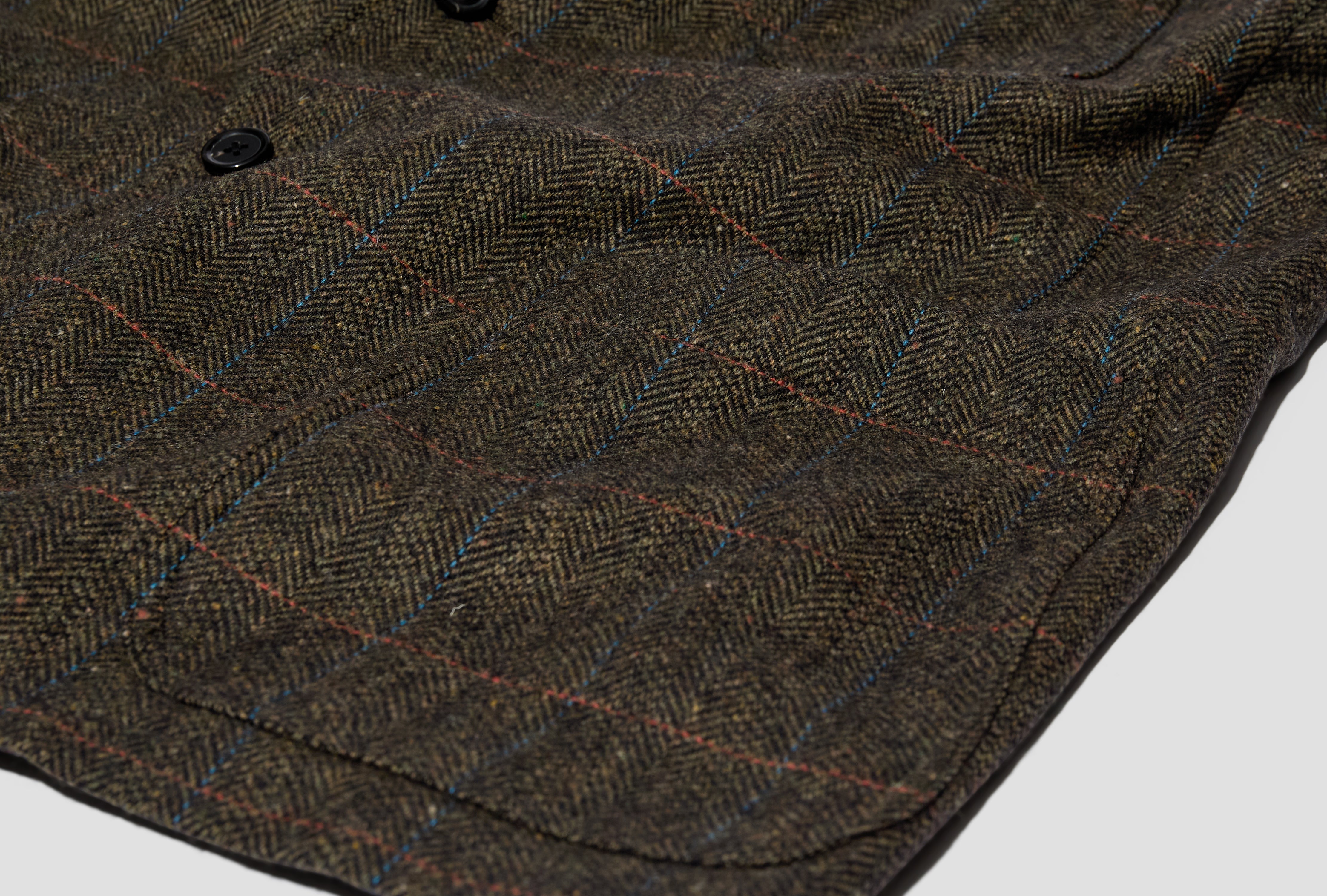 3B SACK JACKET - LAMBS TWEED JK OA GW 0051 Olive