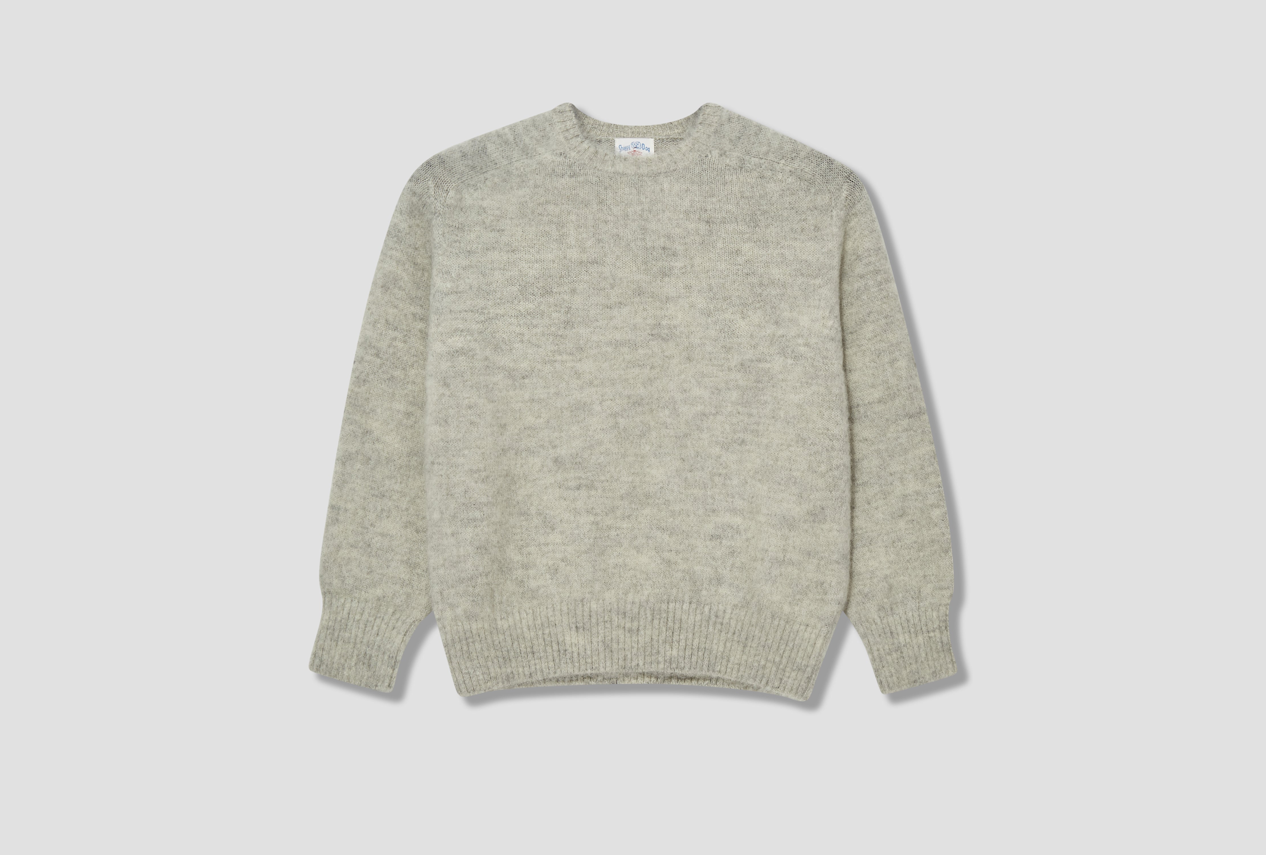 CREW NECK - SHAGGY DOG SWEATER KR OA GW 0051 Grey