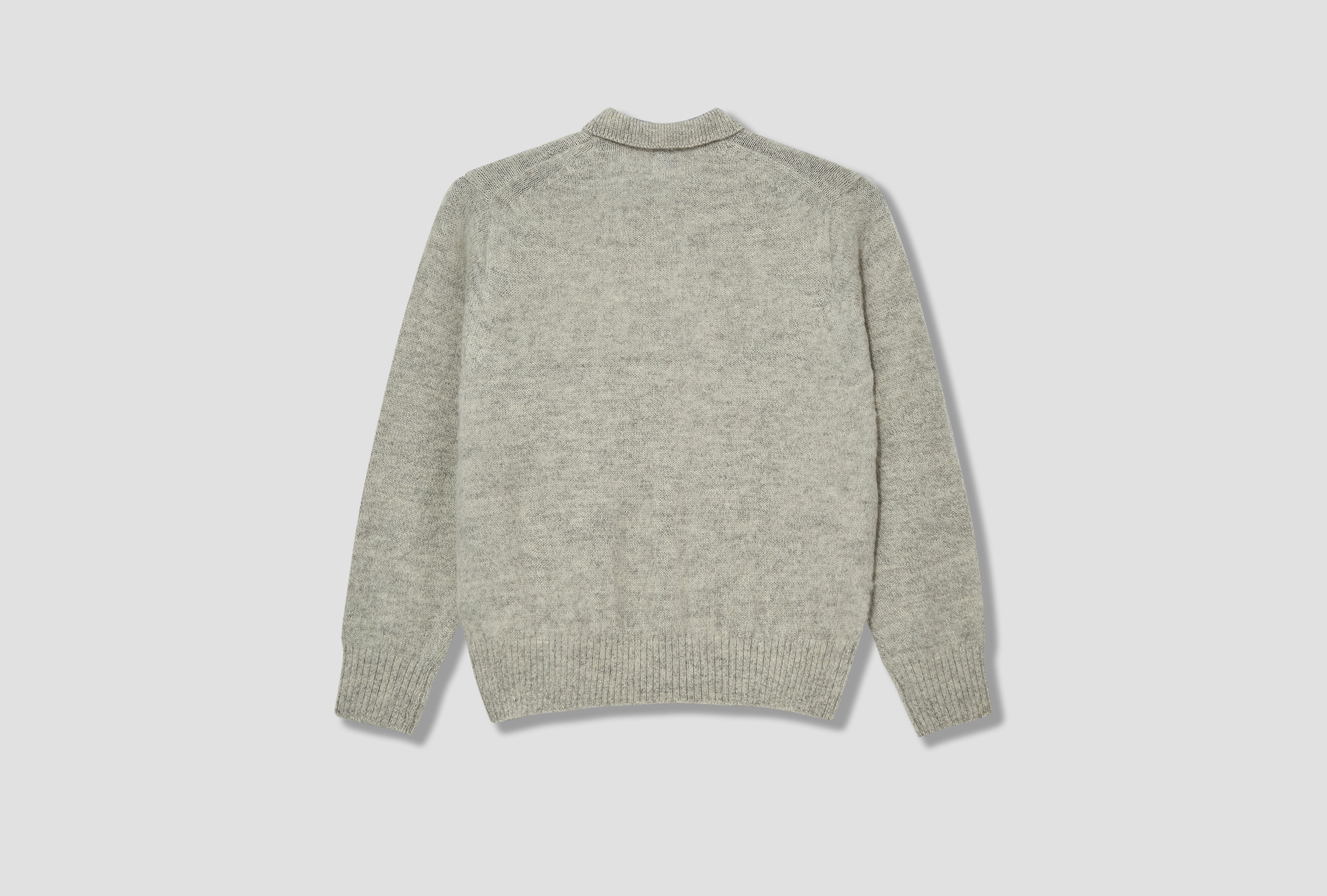 SKIPPER POLO - SHAGGY DOG SWEATER KR OA GW 0053 Grey