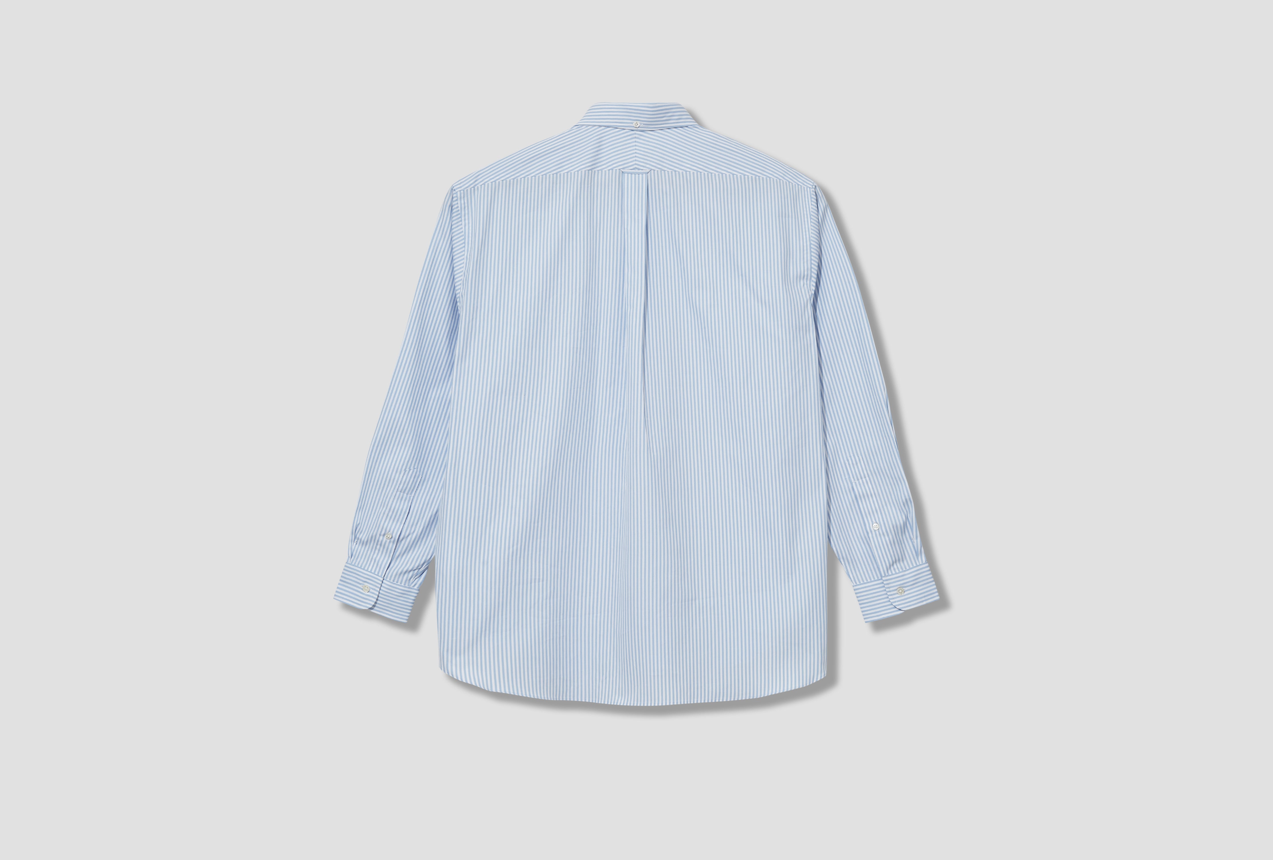 BAGGY FIT BD - PIN OXFORD HS OA GW 0902 Stripe