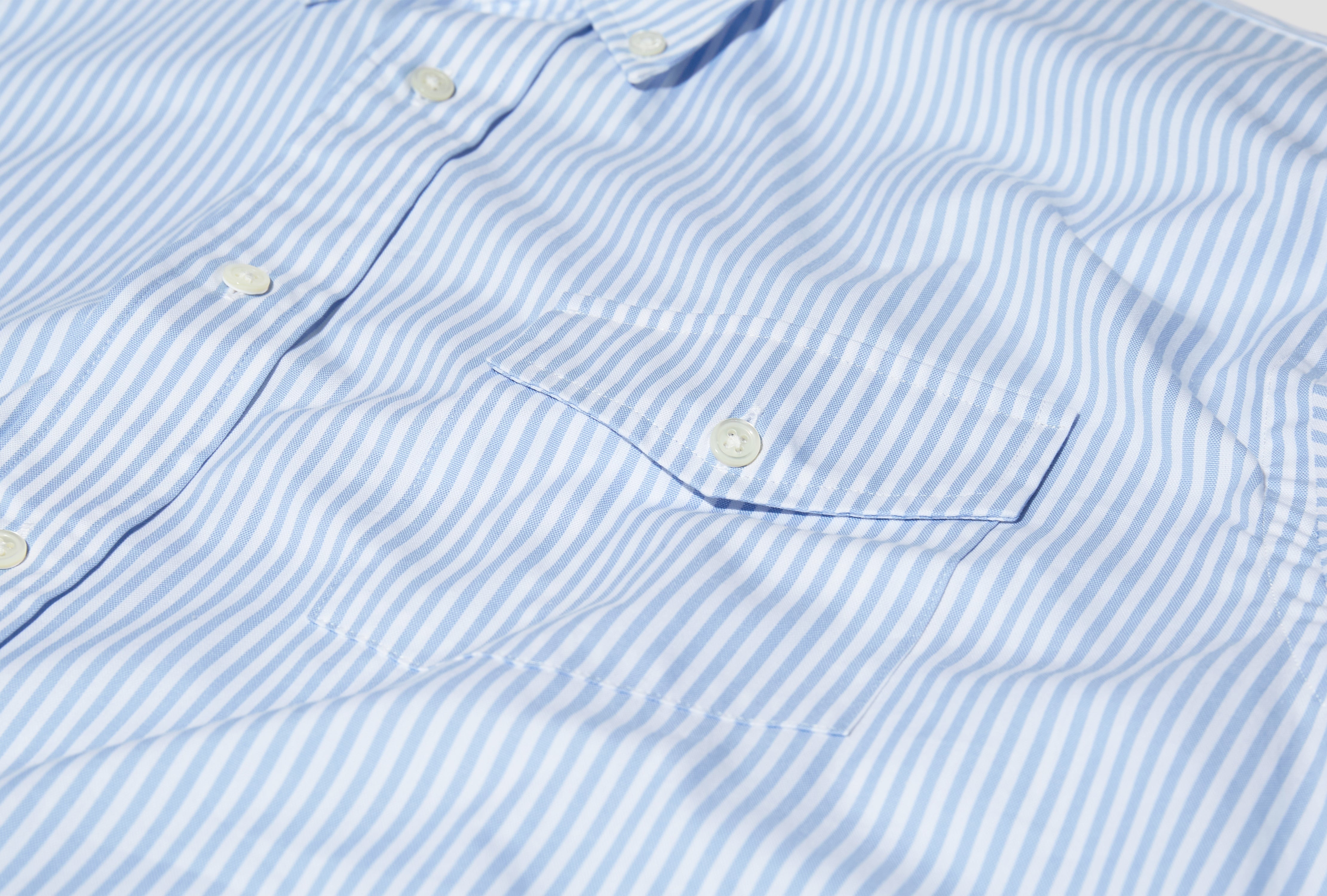 BAGGY FIT BD - PIN OXFORD HS OA GW 0902 Stripe