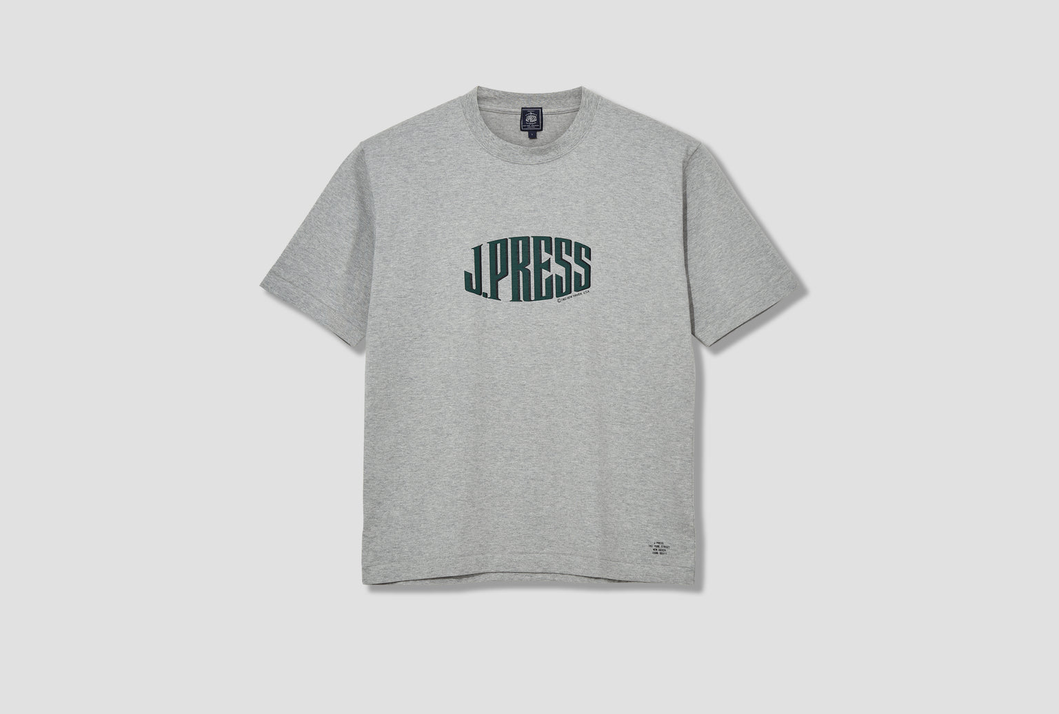 J.PRESS LOGO T-SHIRT - SUPIMA JERSEY KH OA GW 0901 Grey