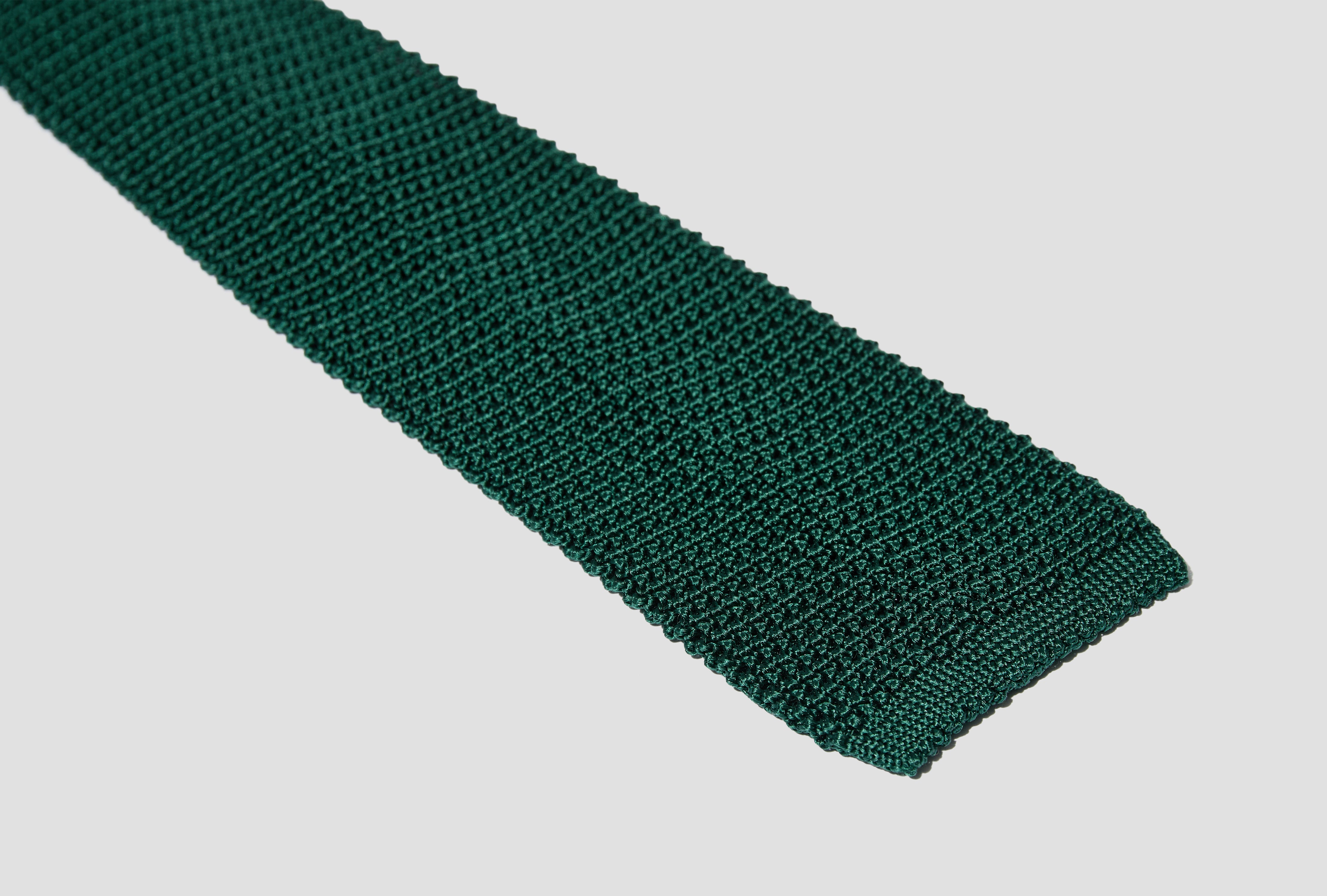 WIDE KNIT TIE - SILK KNIT TR OA GW 0903 Green