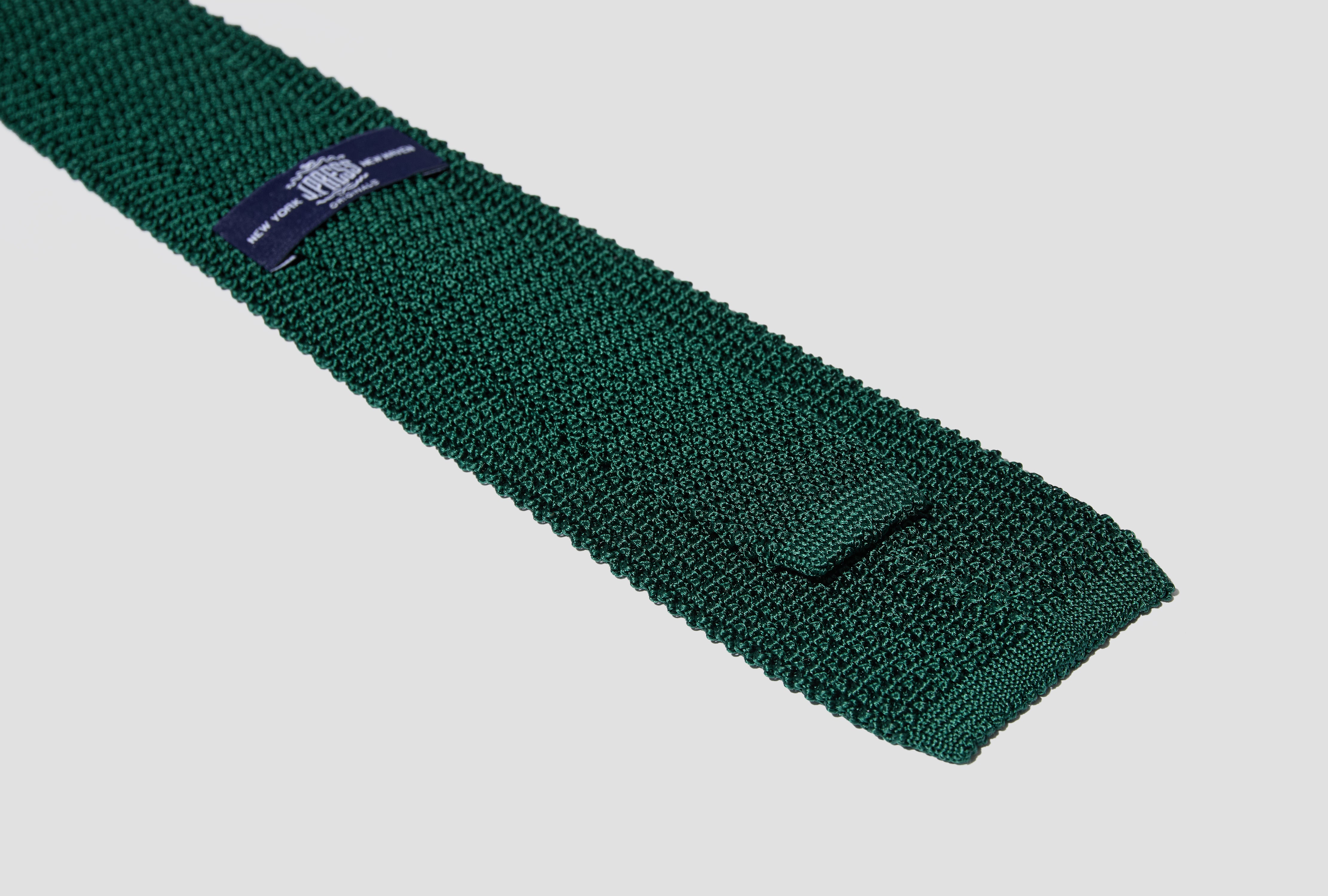 WIDE KNIT TIE - SILK KNIT TR OA GW 0903 Green