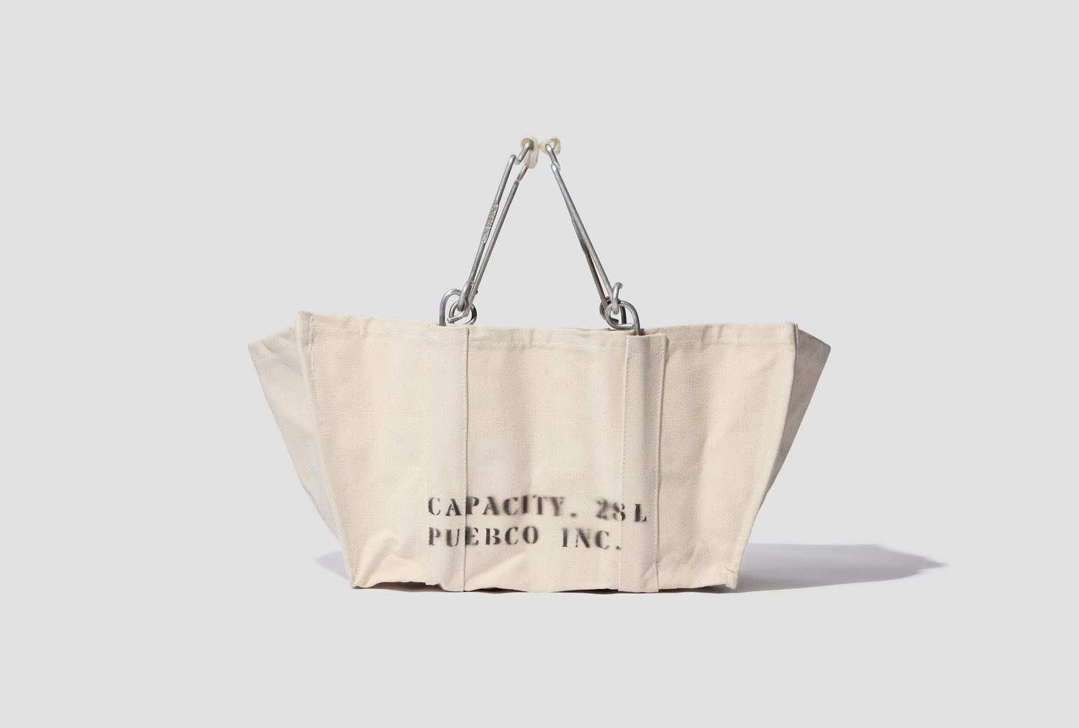 ACCORDION MARKET BASKET - WHITE HANDLE 110158