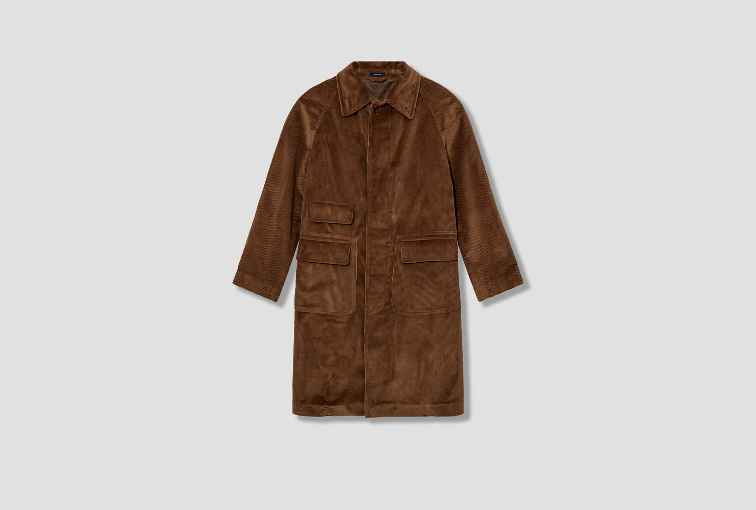 CORDUROY RAGLAN OVERCOAT DR2A1Q 25505-01 Brown