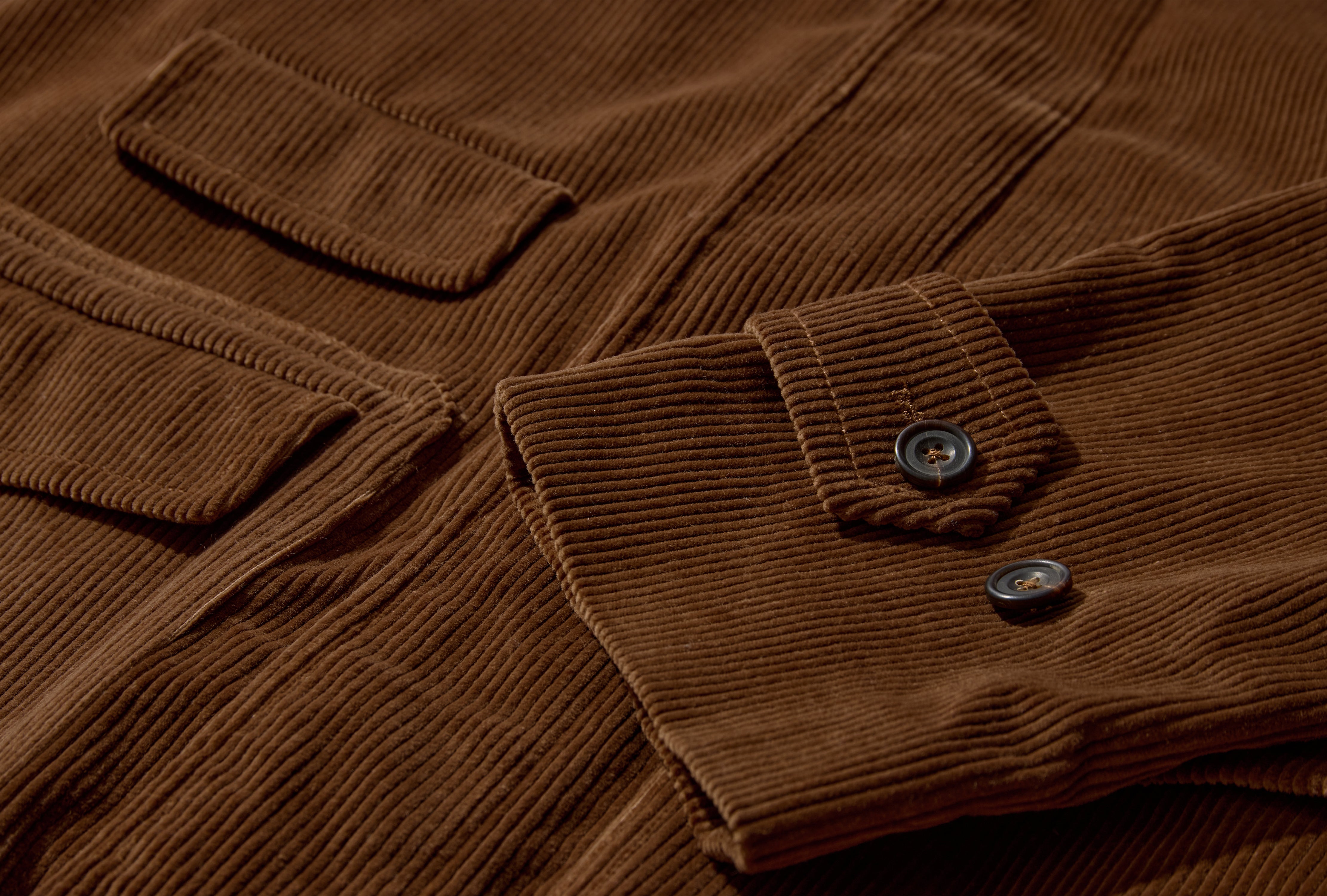 CORDUROY RAGLAN OVERCOAT DR2A1Q 25505-01 Brown