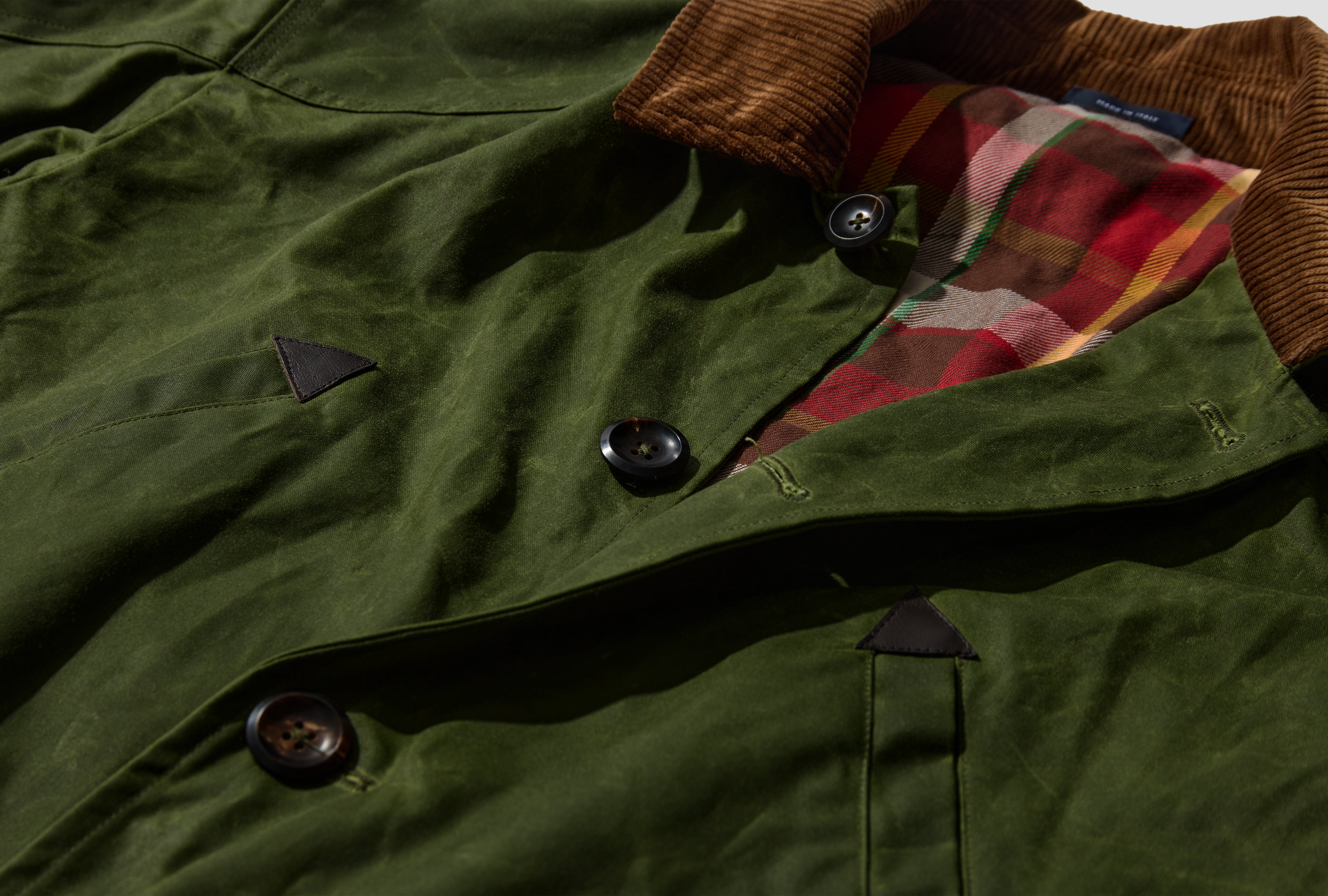 WAXED BARN JACKET DR2A1I 25512-01 Green