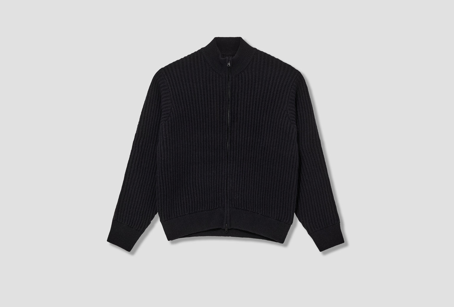 MILITARY PATCH ZIP SWEATER 117269 Black