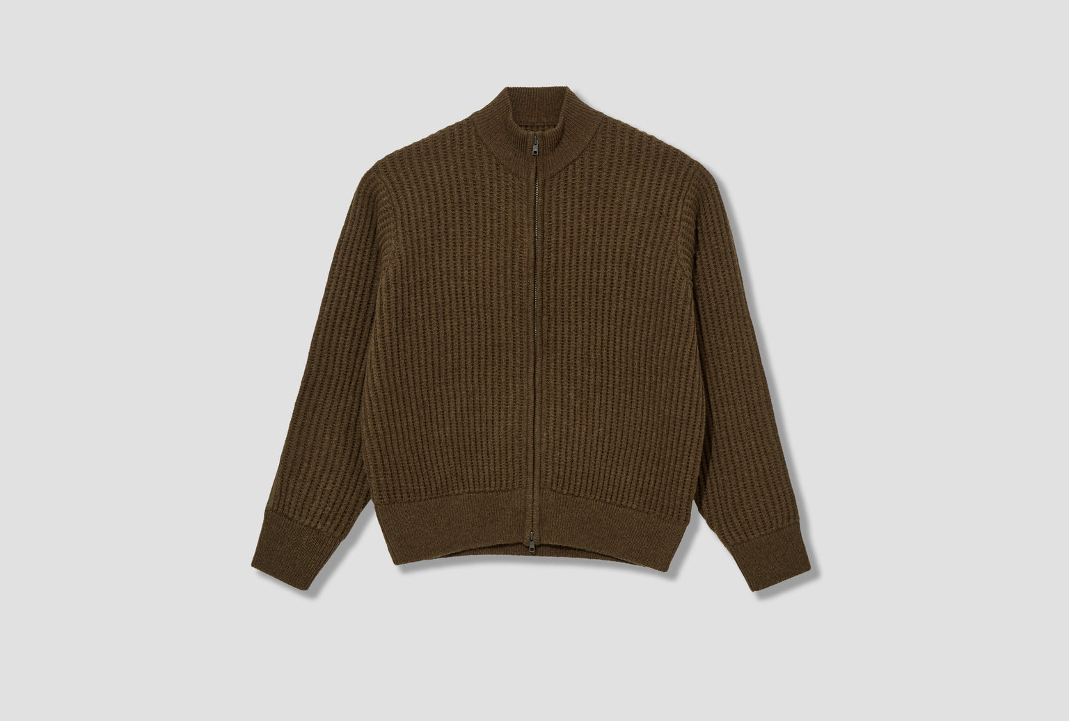 MILITARY PATCH ZIP SWEATER 117269 Green