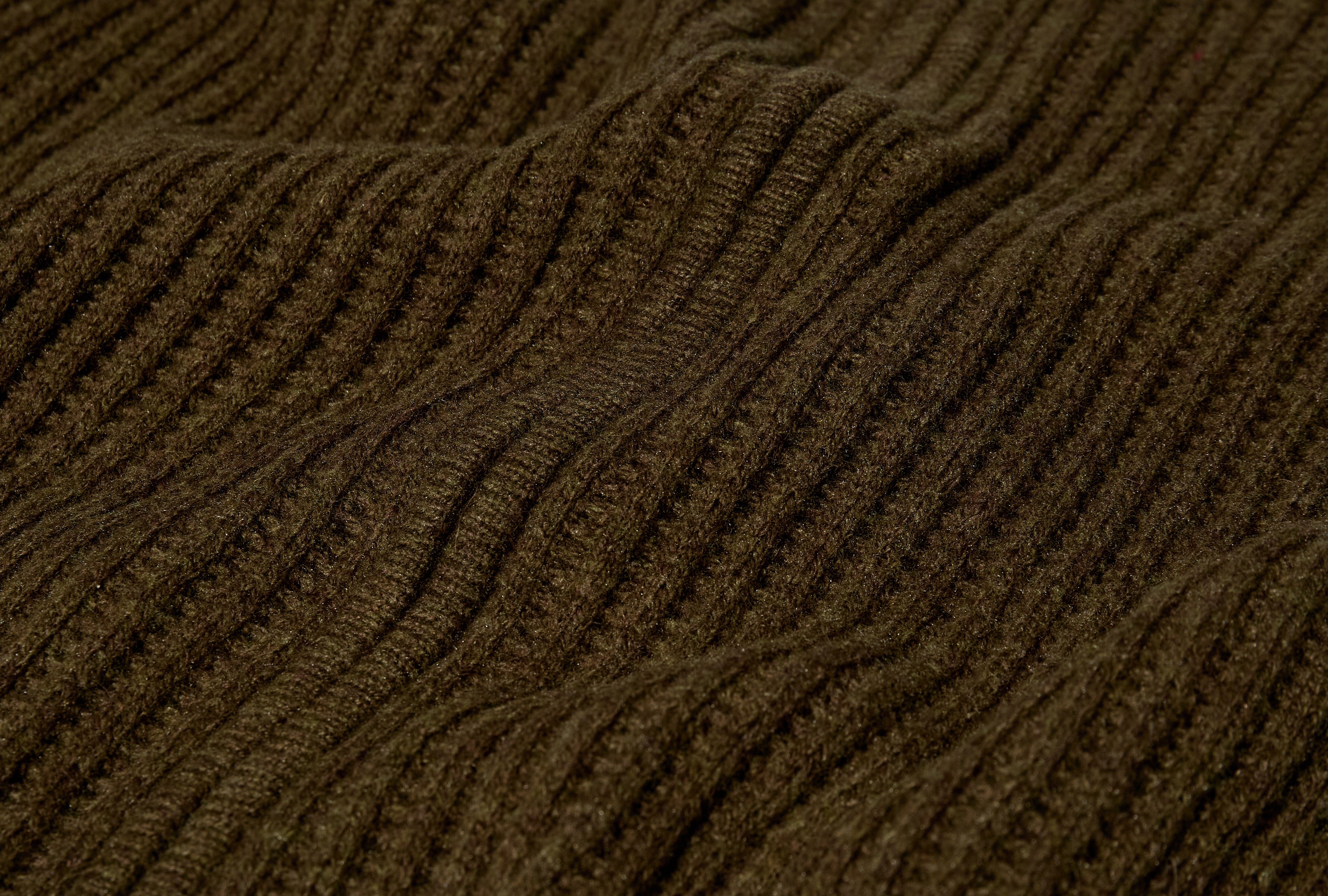 MILITARY PATCH ZIP SWEATER 117269 Green