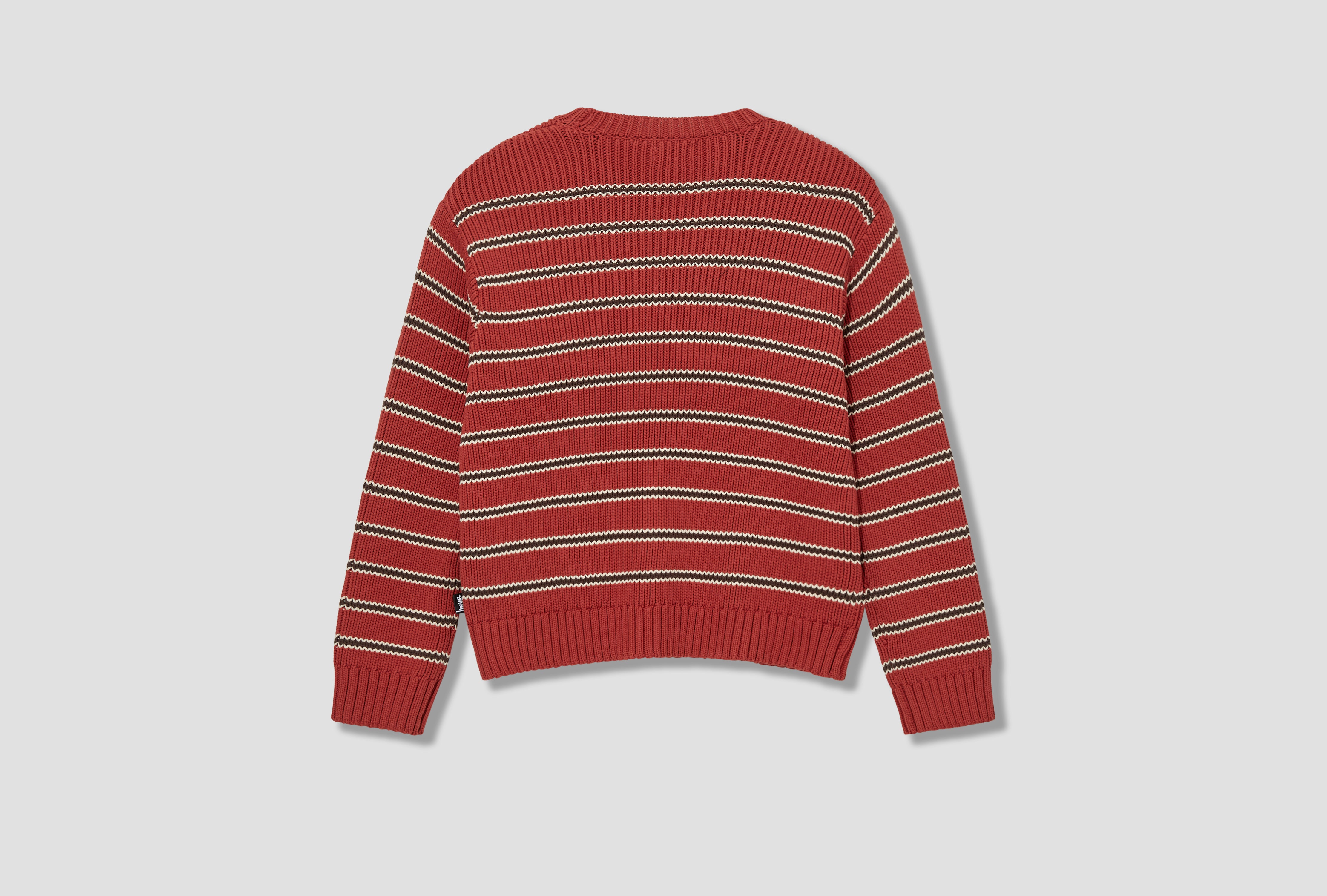 STRIPE CREW 117272 Red