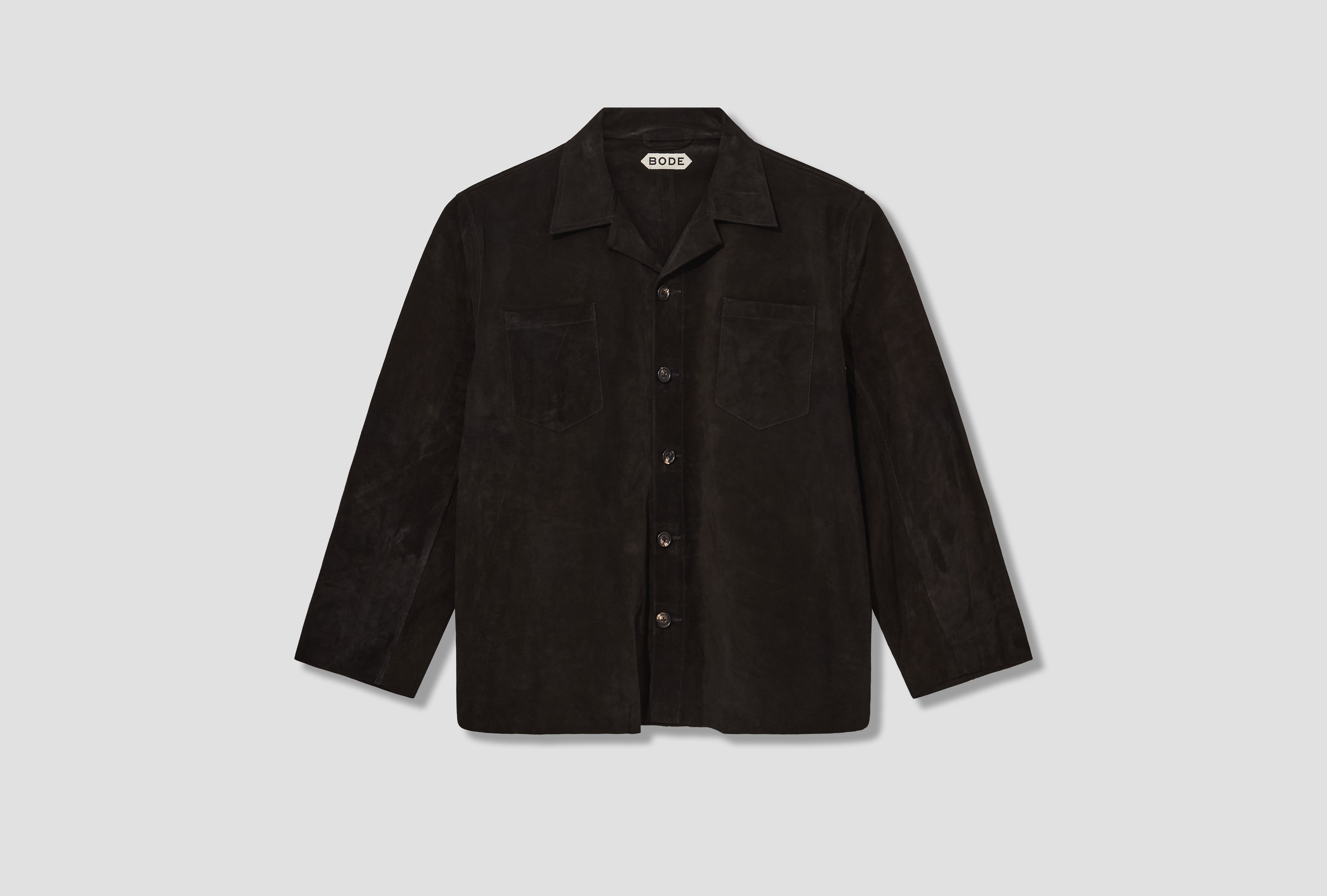 SUEDE OVERSHIRT MRF25JA014 Black