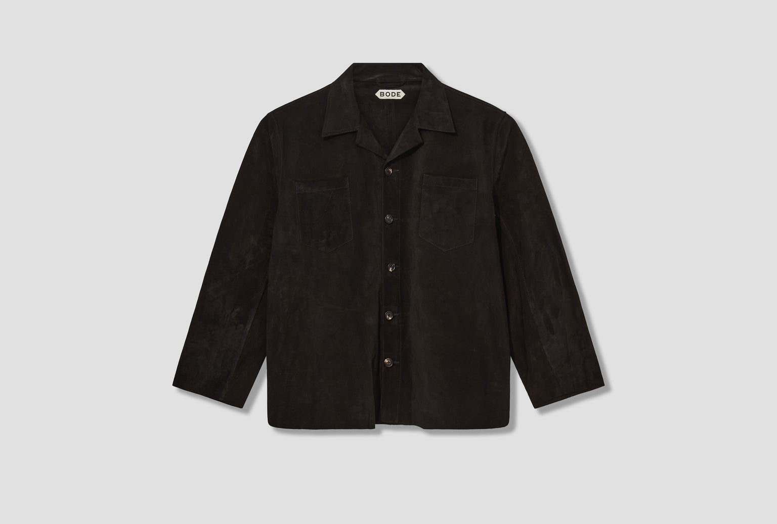 SUEDE OVERSHIRT MRF25JA014 Black