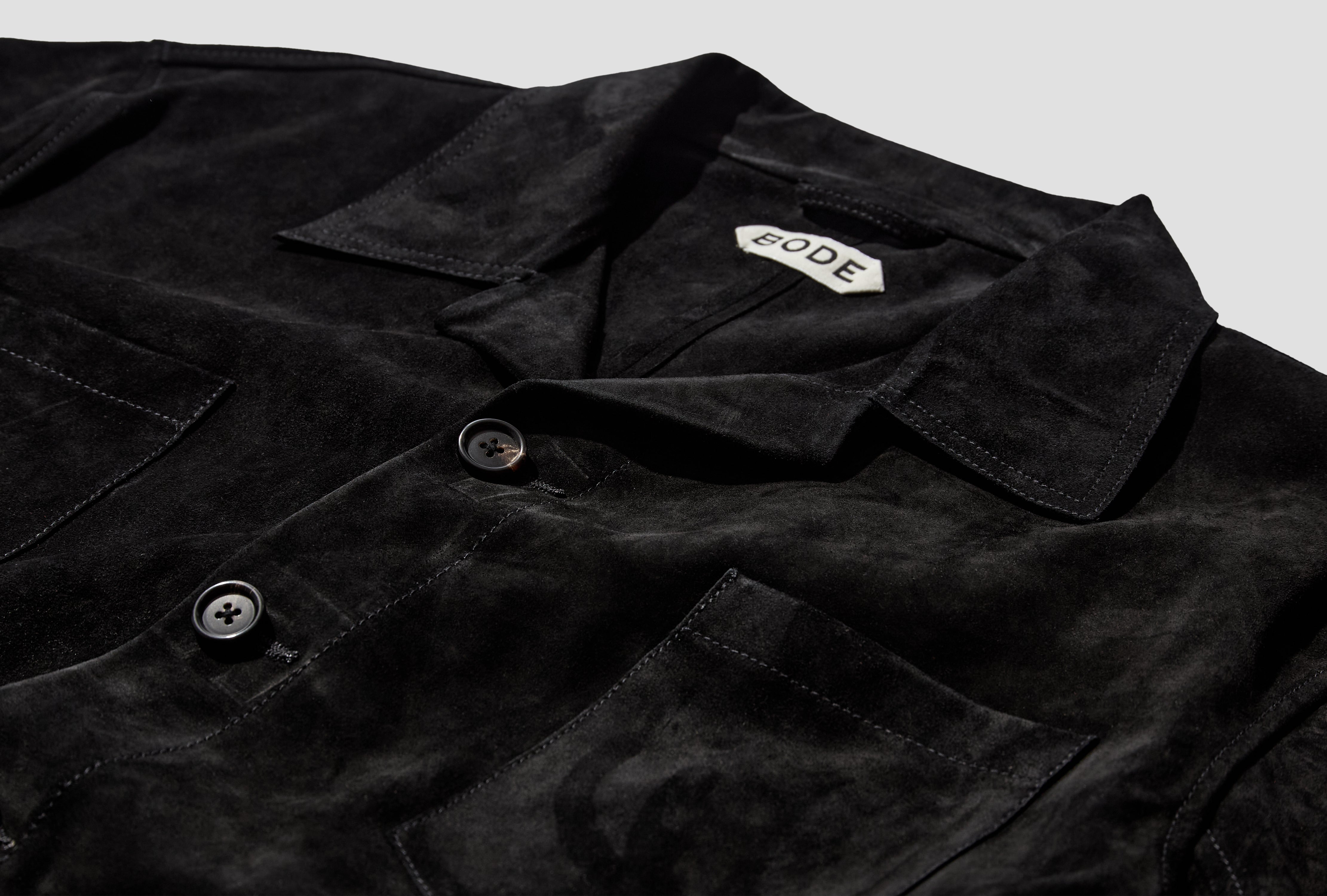 SUEDE OVERSHIRT MRF25JA014 Black