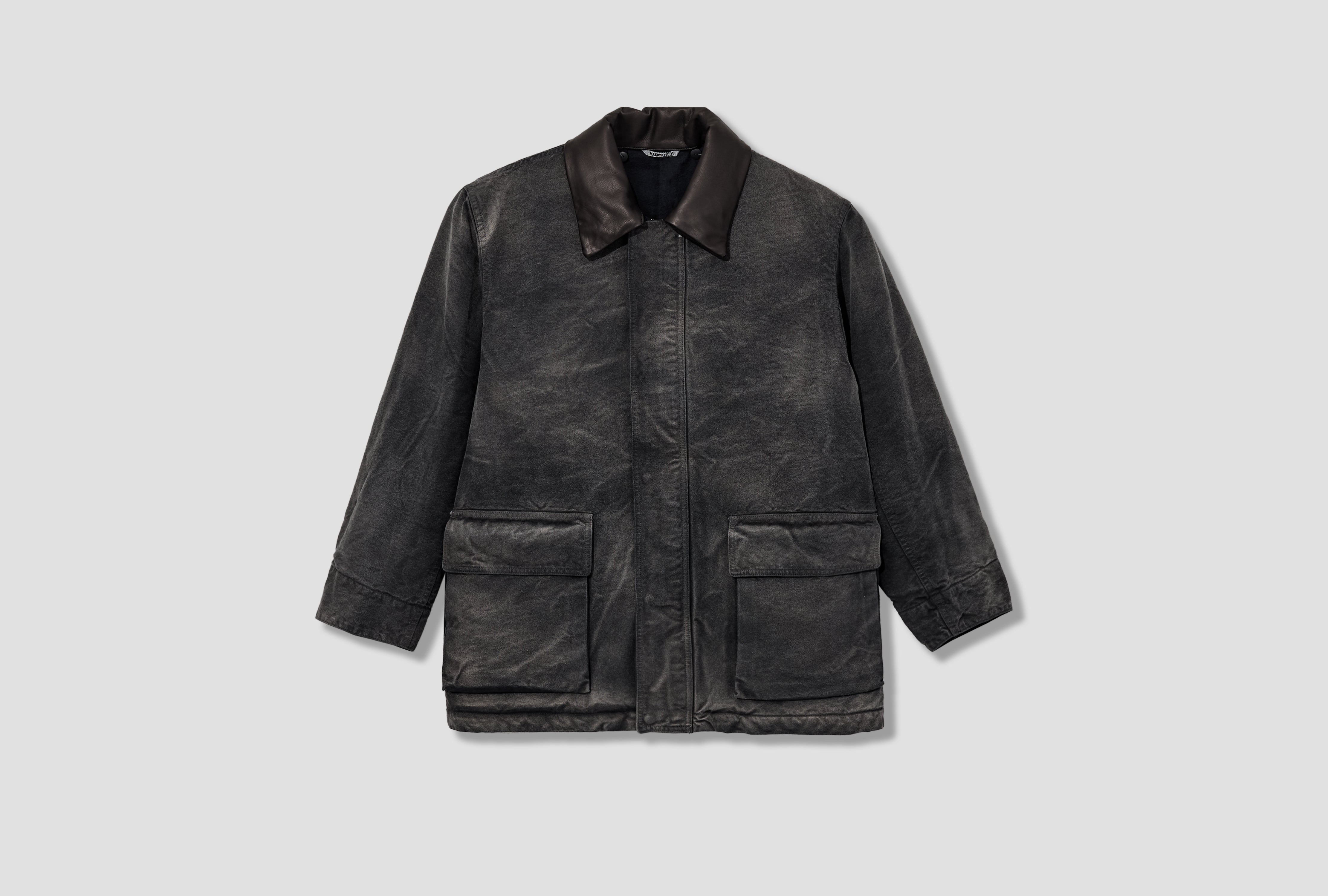 PRODUCT DYED ORGANIC COTTON DUCK BLOUSON A25AB01CD Black