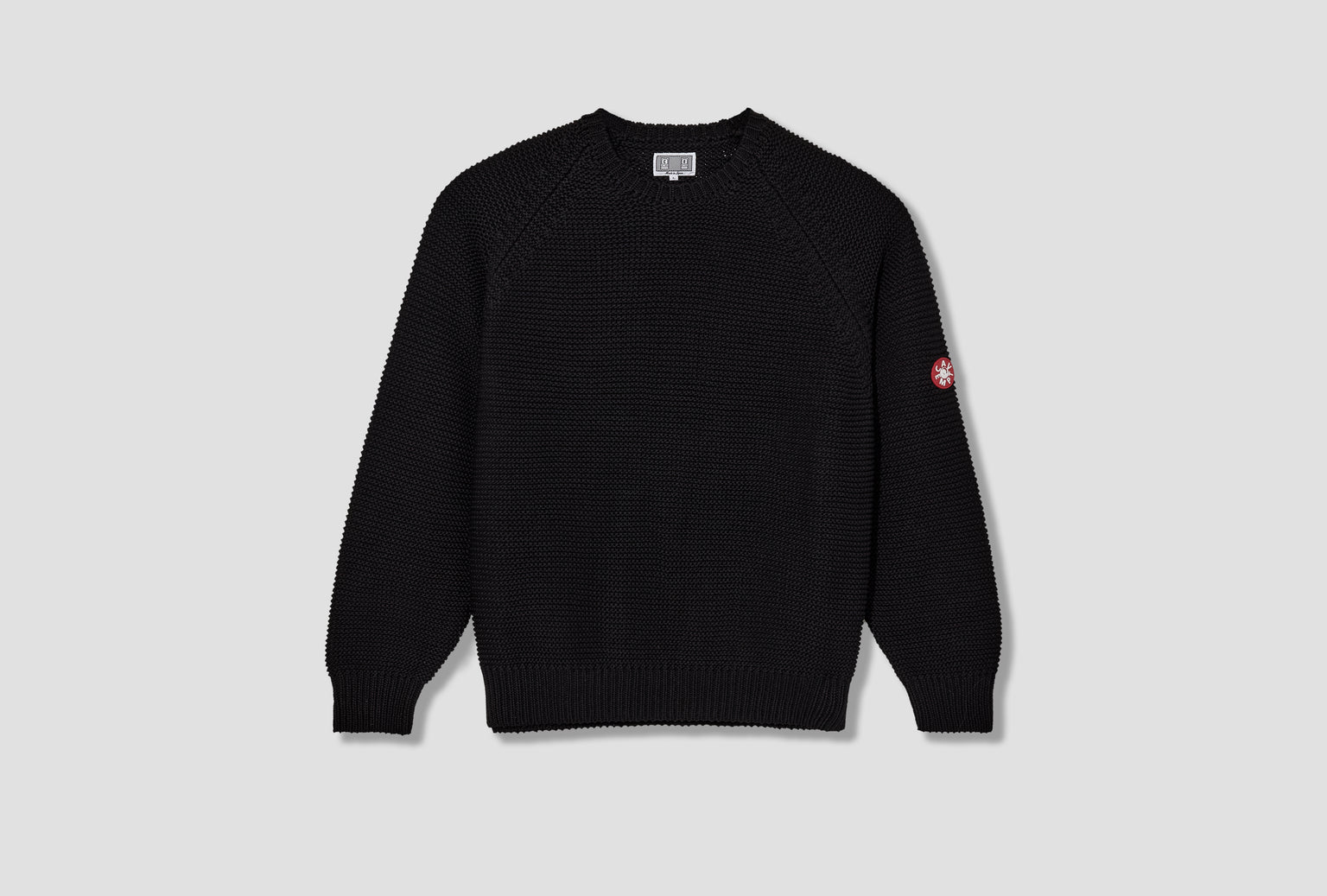 RAGLAN SLEEVE COTTON KNIT BLACK CES28KN04 Black