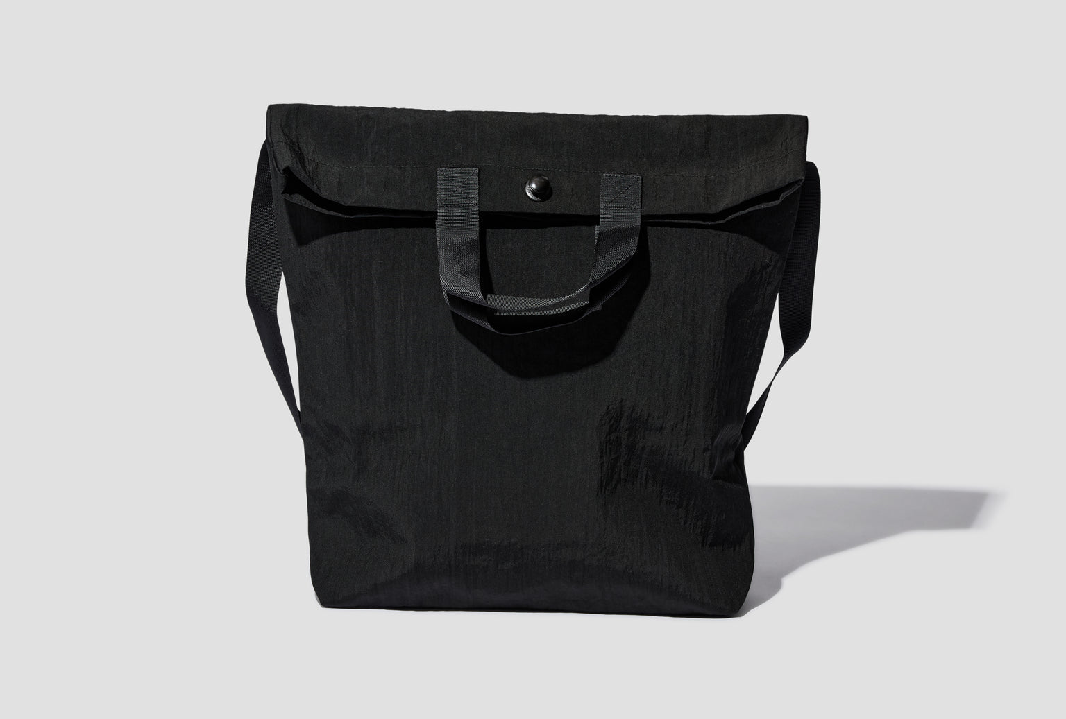 MULTI HANDLE TOTE - BLACK NYLON R0B1