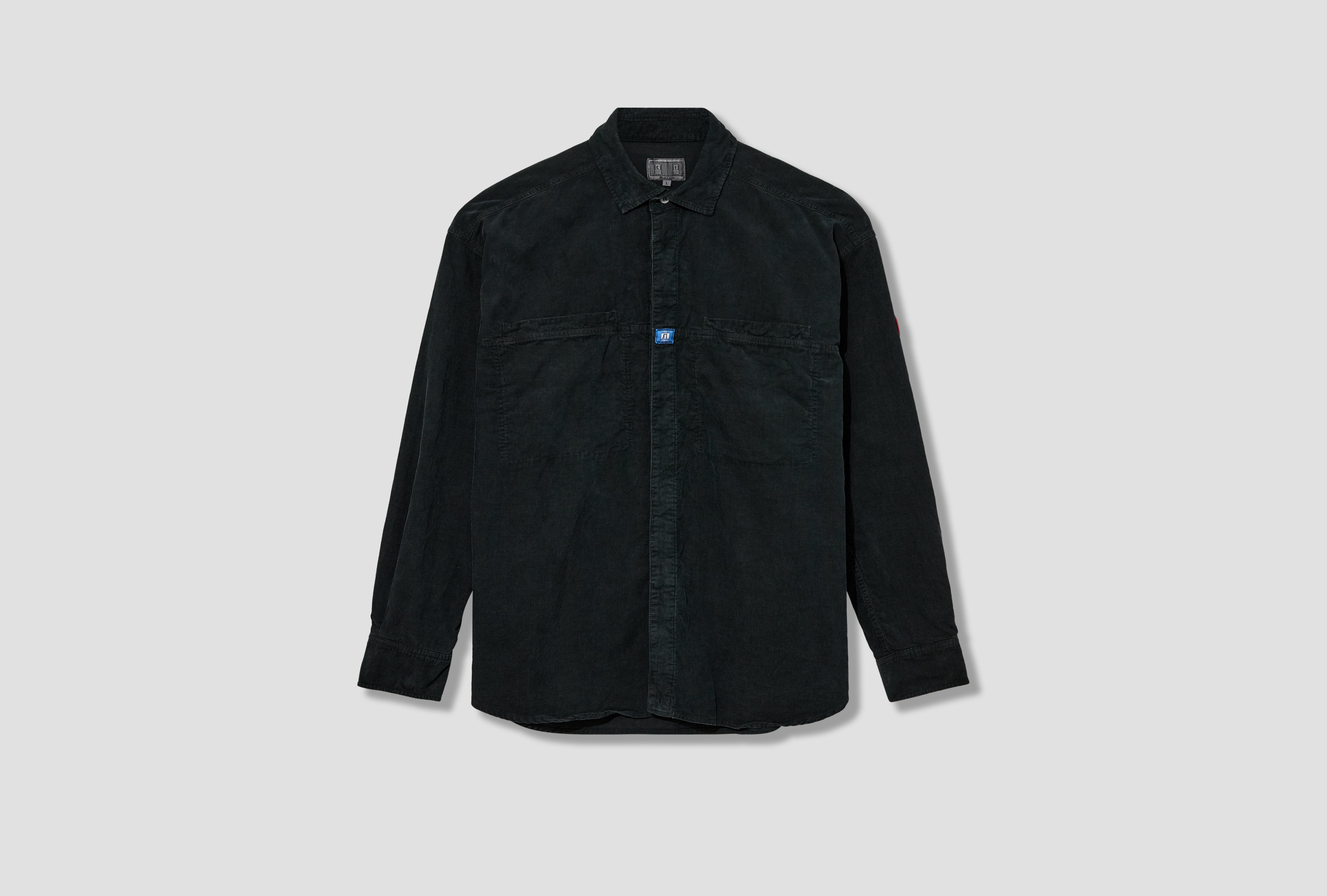 OVERDYE CORD DESIGN BIG SHIRT CES28SH03 Charcoal