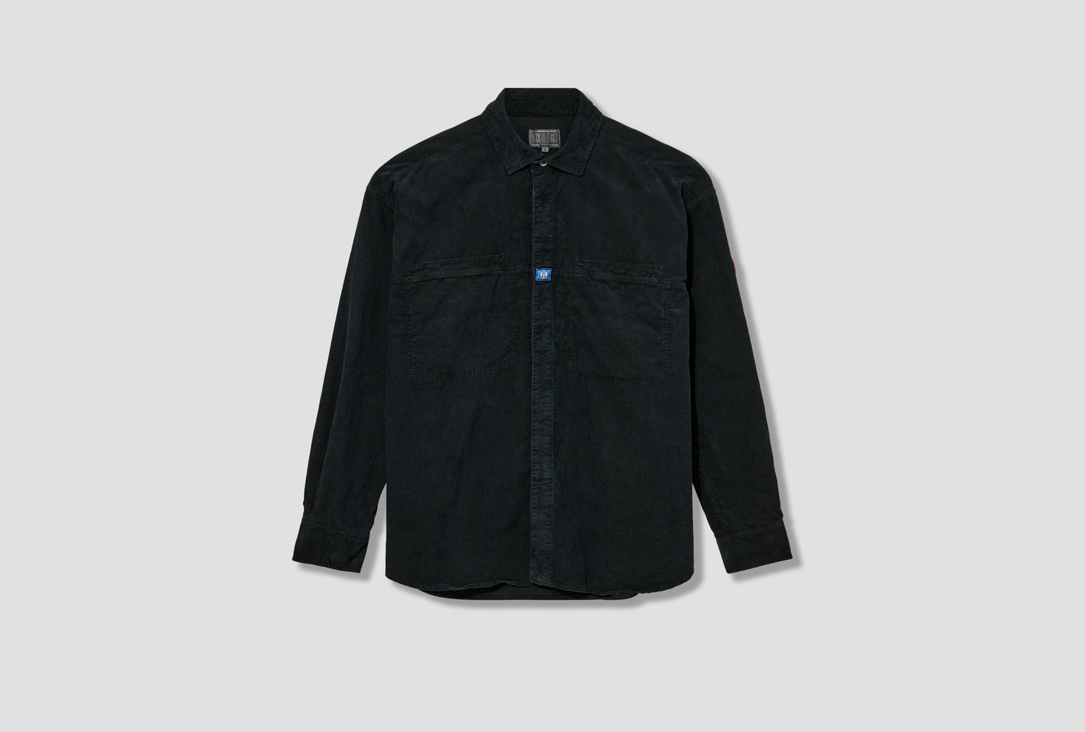 OVERDYE CORD DESIGN BIG SHIRT CES28SH03 Charcoal