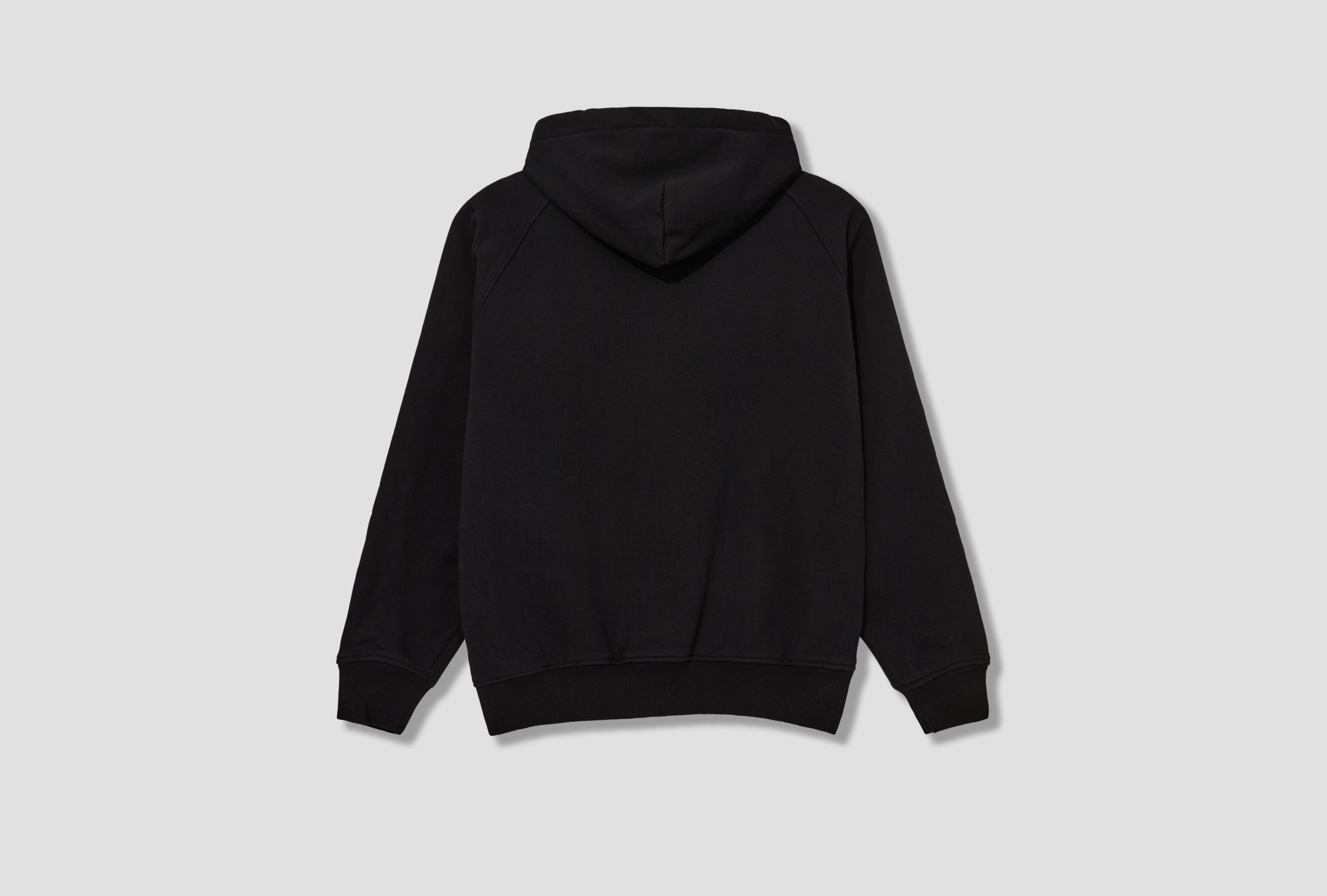 COTTON FLEECE ZIP PARKA C03-05001 Black