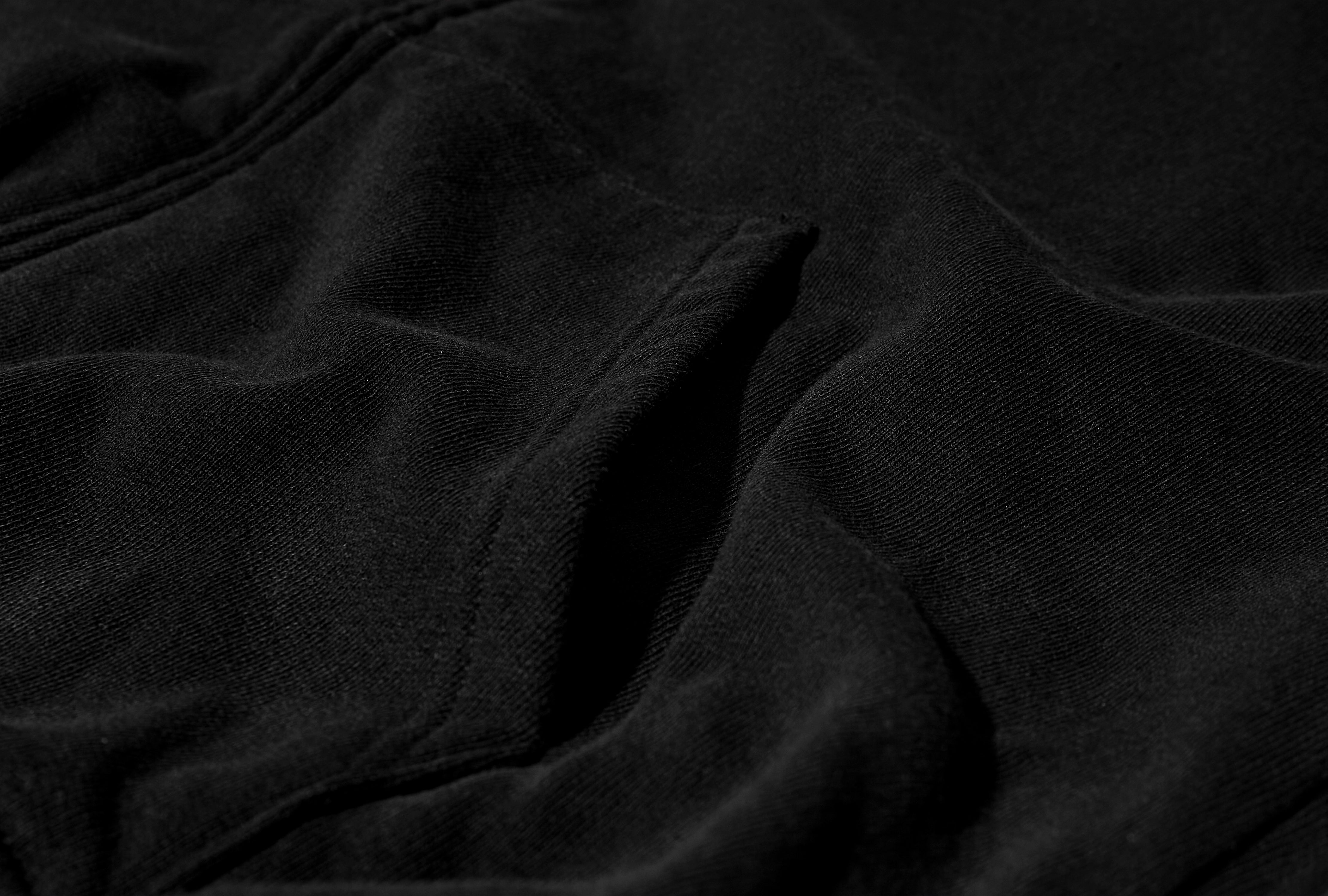 COTTON FLEECE ZIP PARKA C03-05001 Black