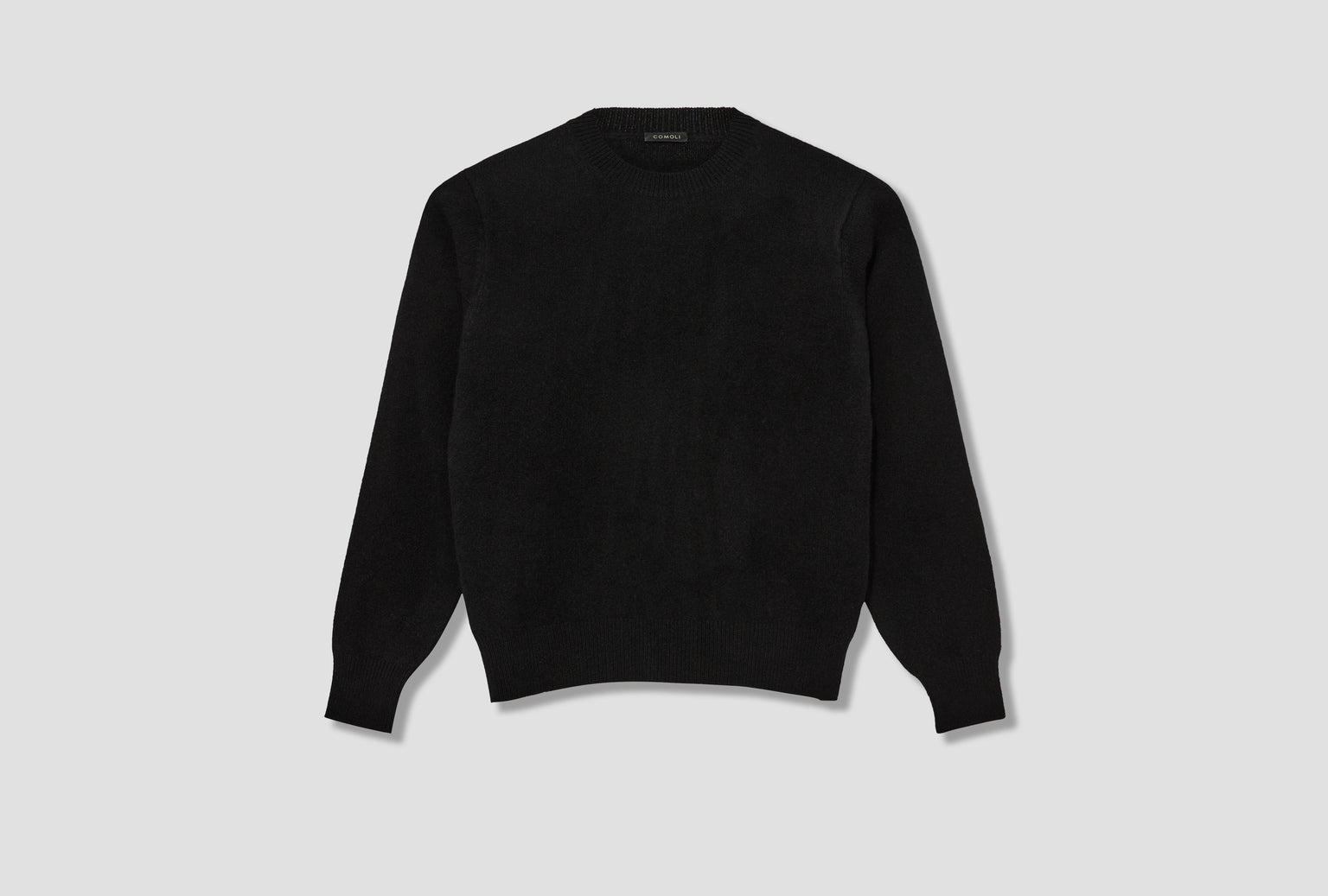 LAMBSWOOL CREW NECK KNIT C03-06007 Black
