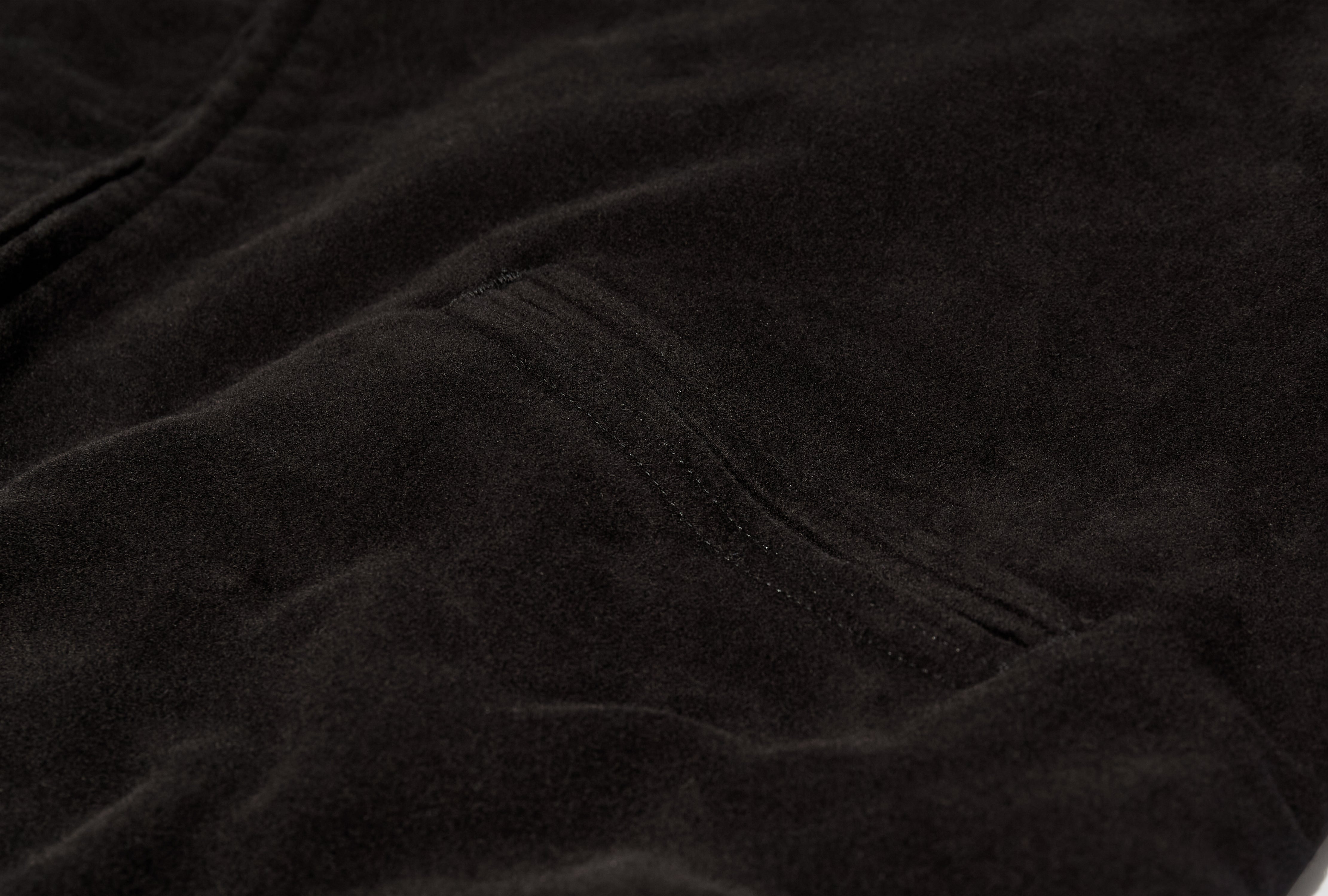 MOLESKIN ZIP SHORT JACKET C03-01016 Black